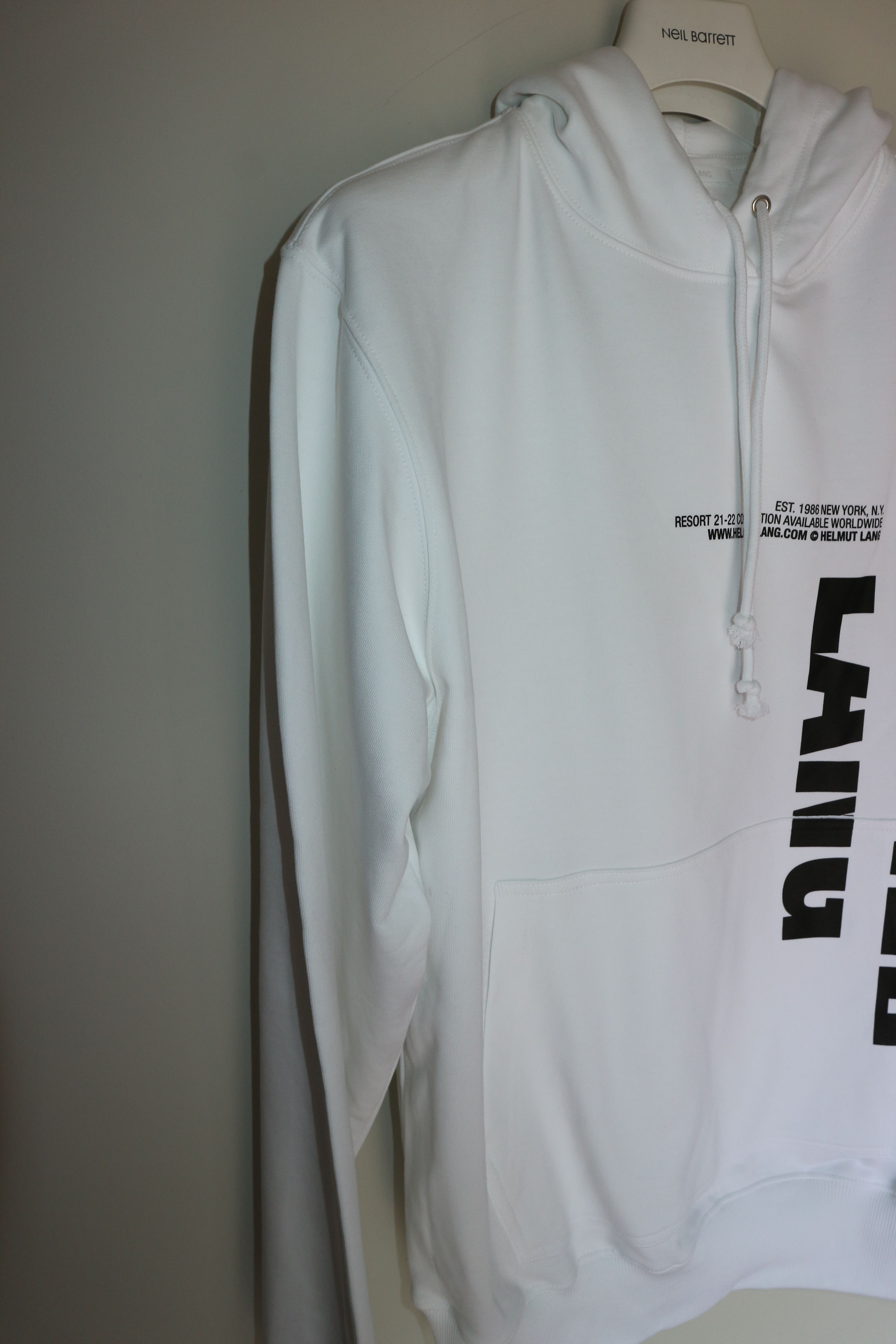 Helmut Lang Logo print hoodie Size US M / EU 48-50 / 2 - 7 Thumbnail