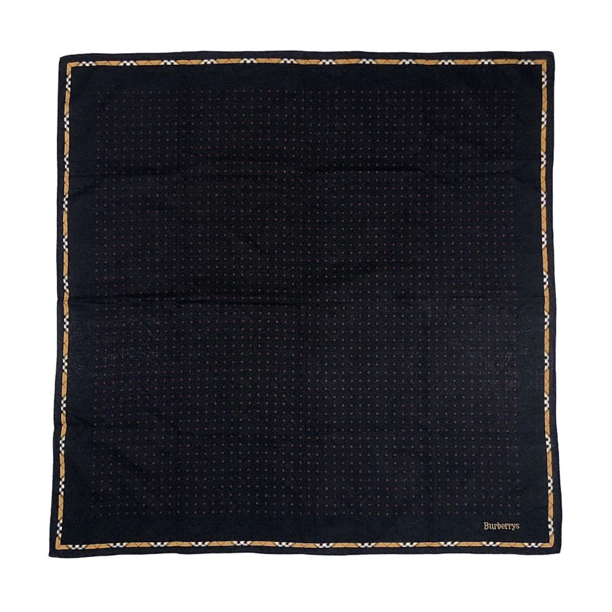 Burberry Burberrys Polkadot Novacheck Handkerchief Pocketsquare Size ONE SIZE - 2 Thumbnail
