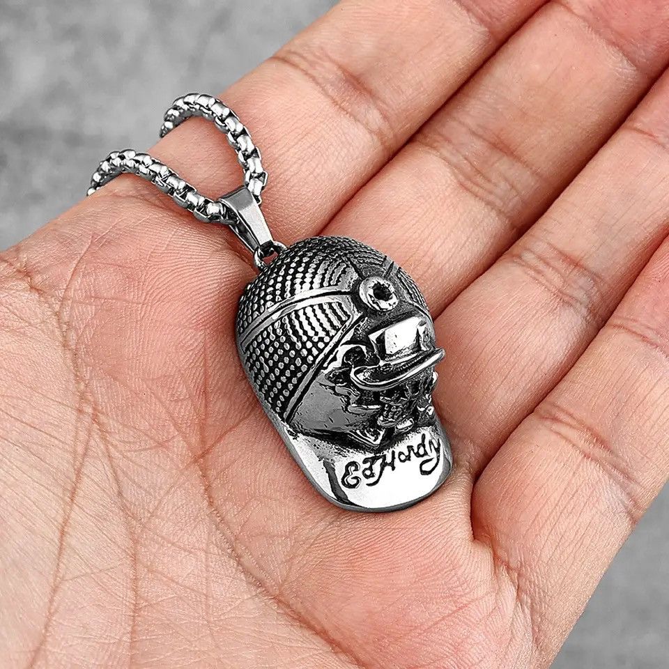 Jewelry Cap Skull Hat Pendant Necklaces Size ONE SIZE - 1 Thumbnail