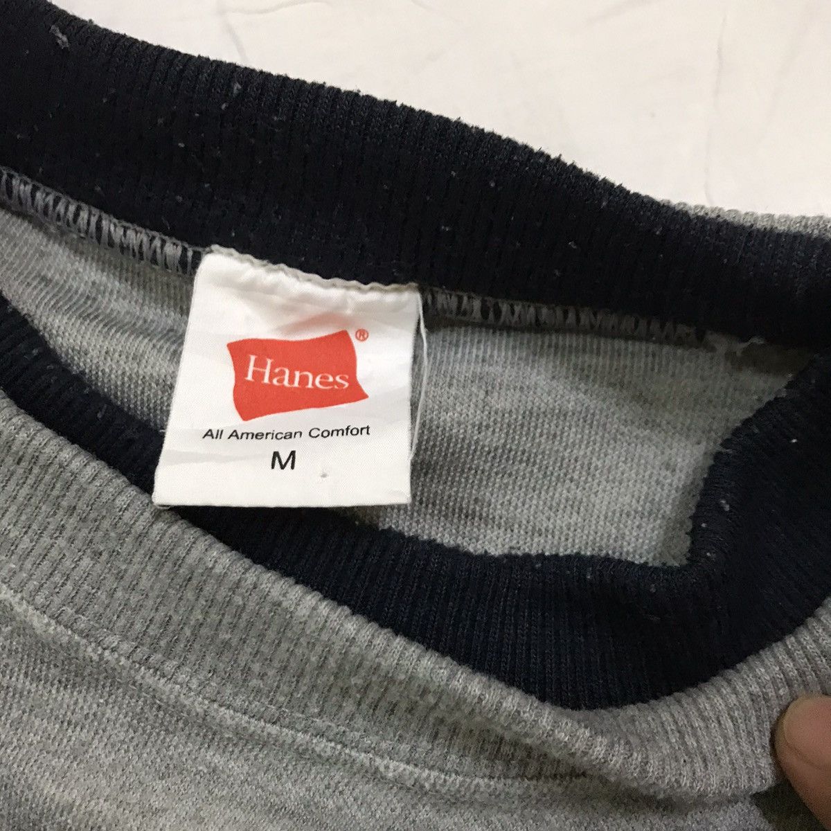 Hanes × Vintage VINTAGE HANES AMERICAN SPIRIT SPELL OUT BIG LOGO SWEATSHIRT Size US M / EU 48-50 / 2 - 5 Thumbnail