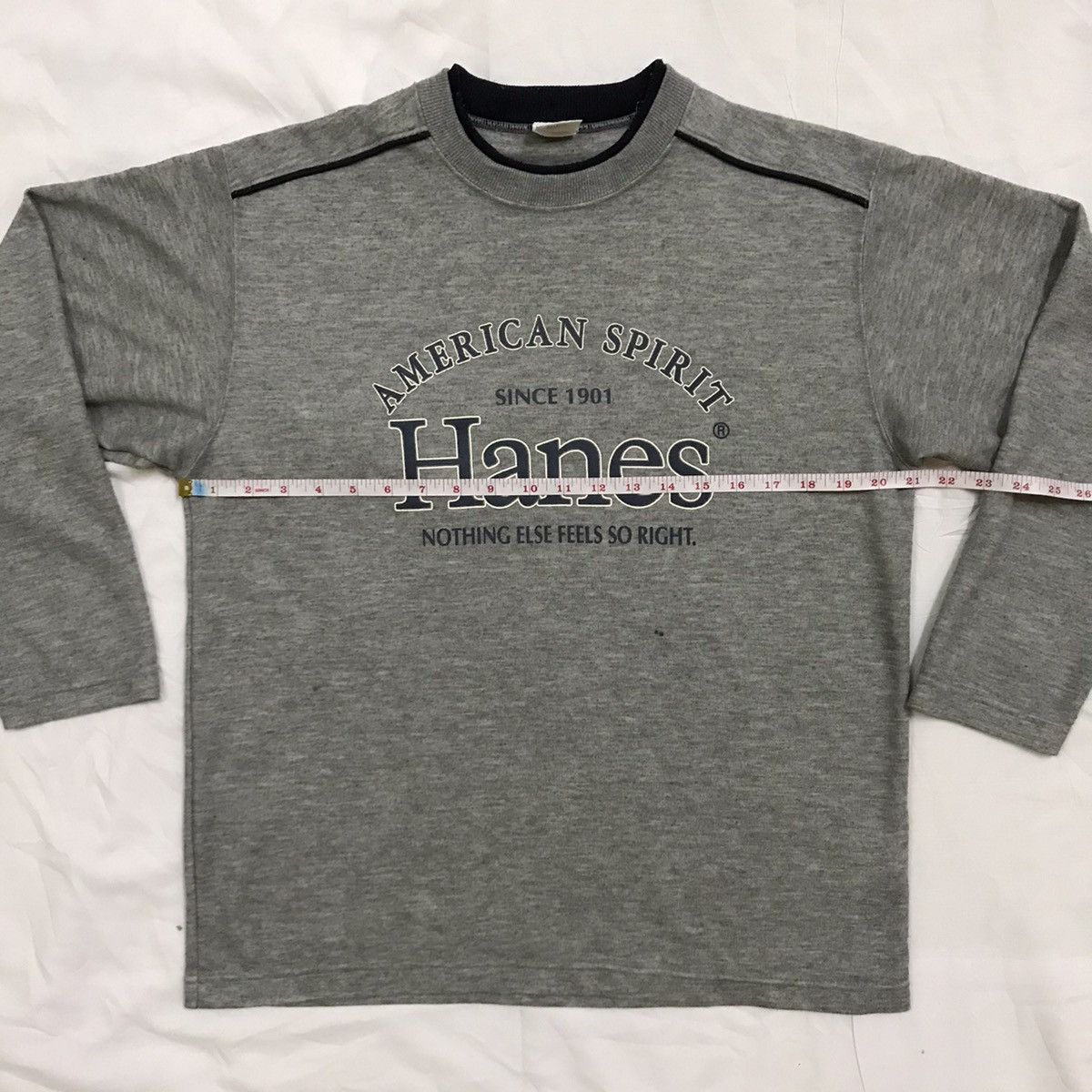 Hanes × Vintage VINTAGE HANES AMERICAN SPIRIT SPELL OUT BIG LOGO SWEATSHIRT Size US M / EU 48-50 / 2 - 8 Thumbnail