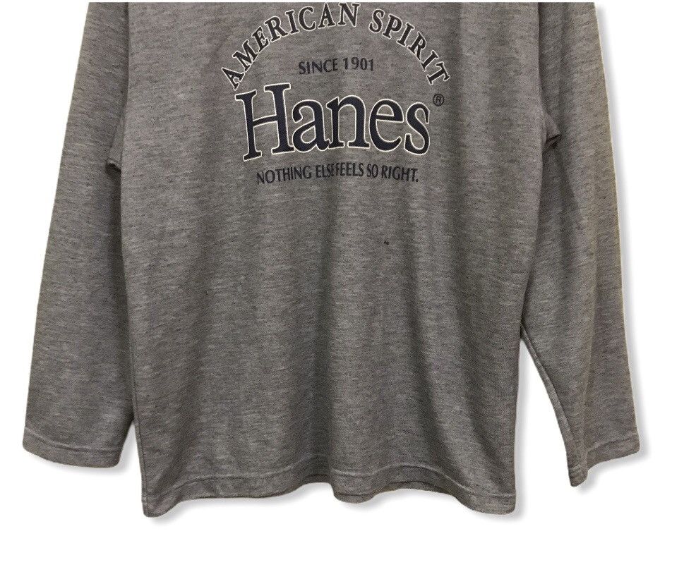 Hanes × Vintage VINTAGE HANES AMERICAN SPIRIT SPELL OUT BIG LOGO SWEATSHIRT Size US M / EU 48-50 / 2 - 4 Thumbnail