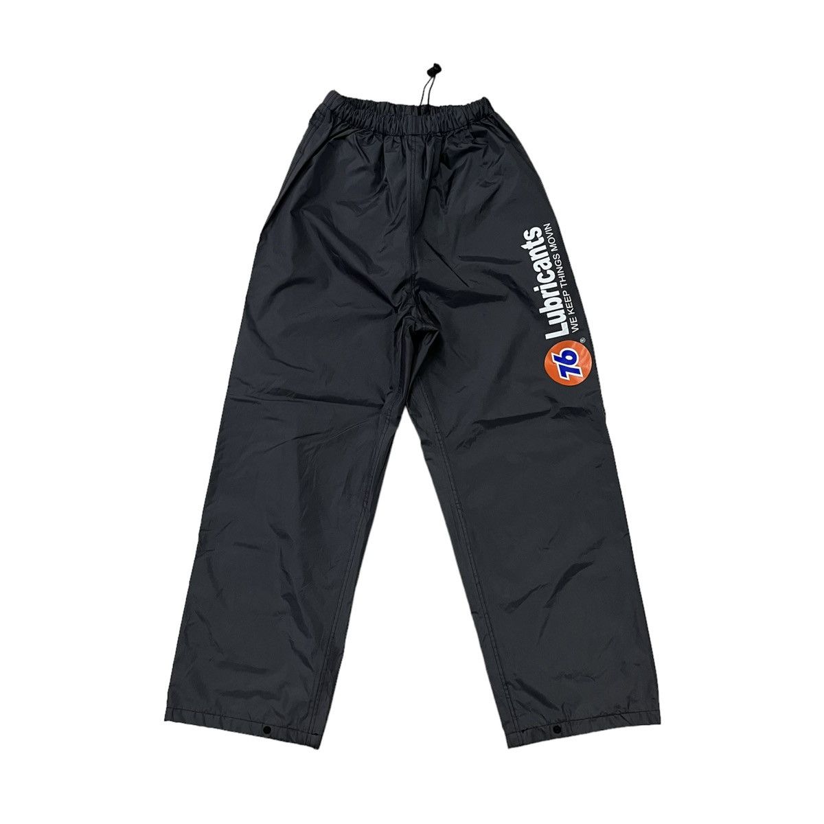 Japanese Brand Vintage 76 Lubricants Racing Fuel Oil Raincoat Size US 30 / EU 46 - 1 Thumbnail
