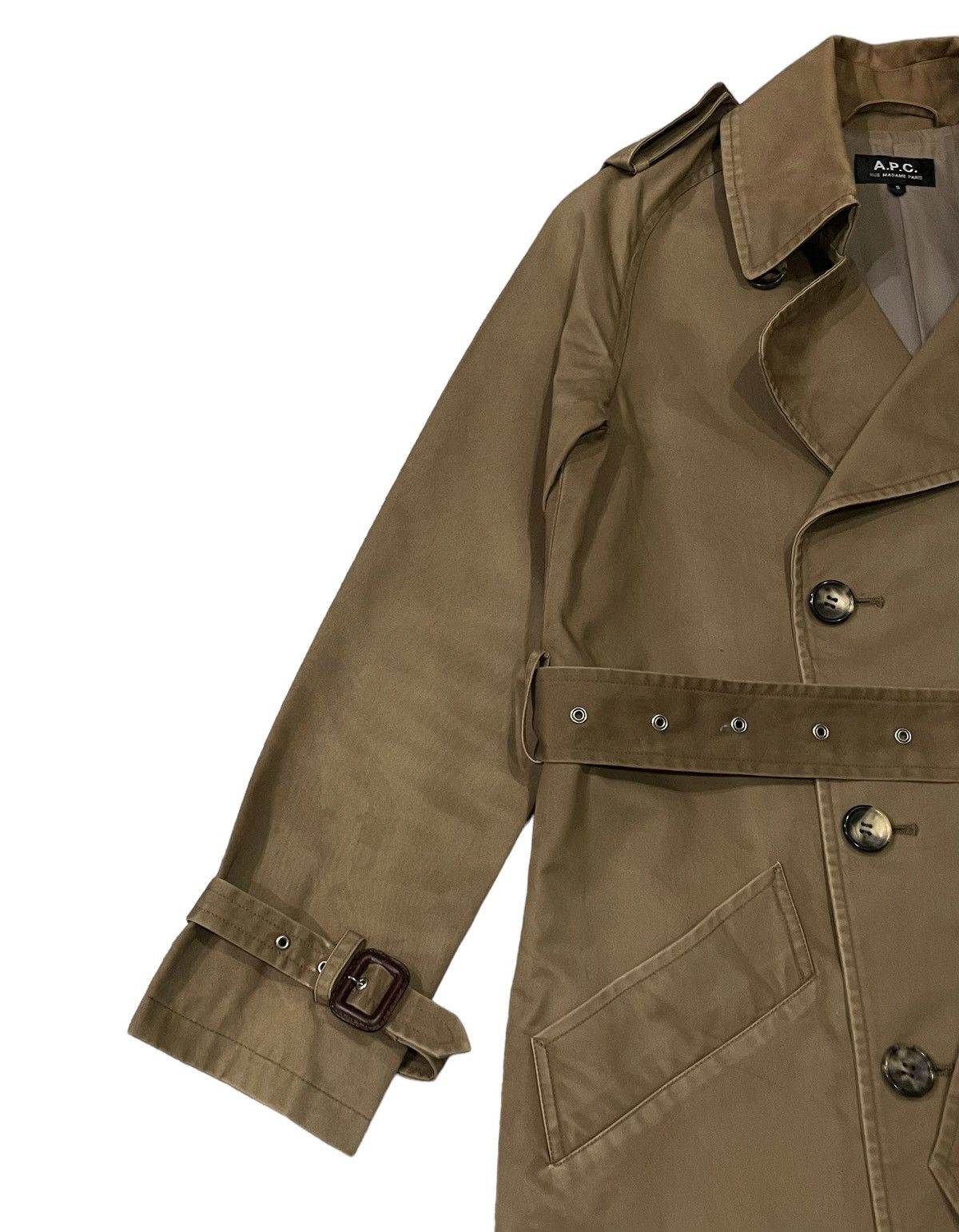 A.P.C. Vintage A.P.C Rue Madame Paris Double Collar Trenchcoat Size S / US 4 / IT 40 - 6 Thumbnail