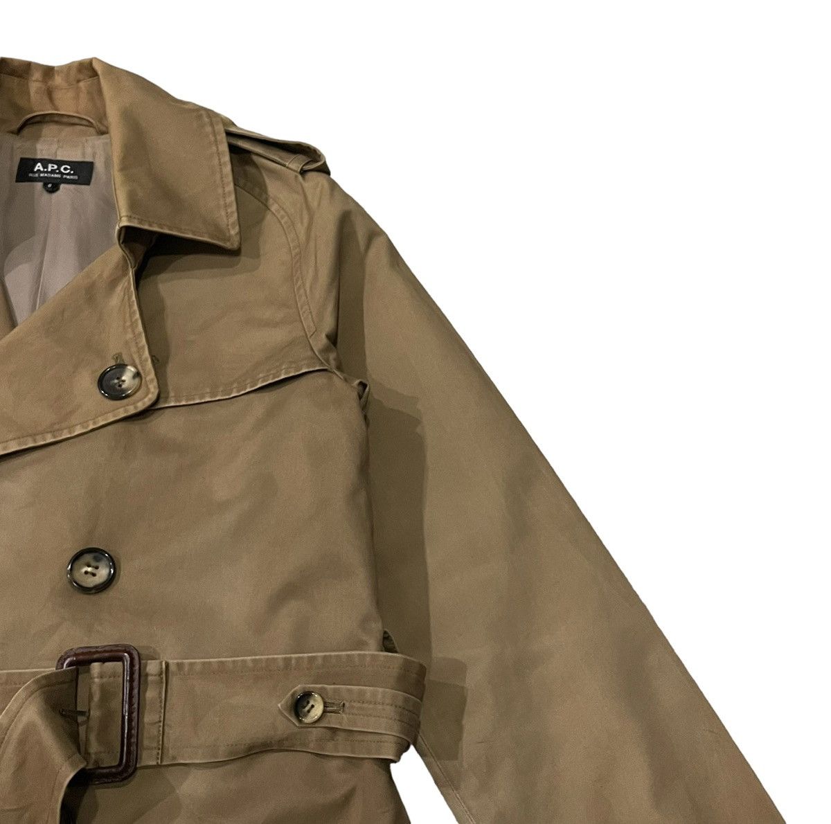 A.P.C. Vintage A.P.C Rue Madame Paris Double Collar Trenchcoat Size S / US 4 / IT 40 - 3 Thumbnail