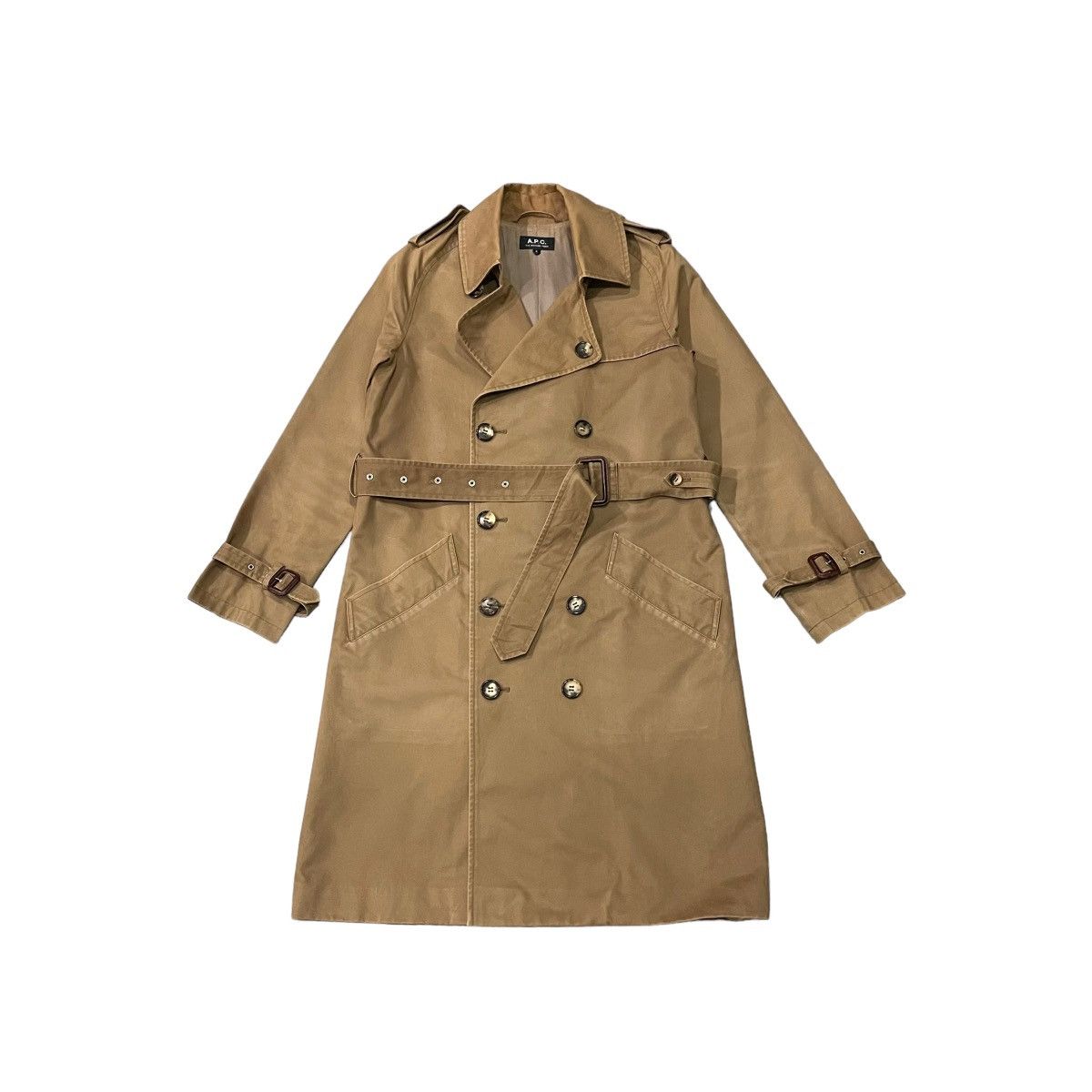 A.P.C. Vintage A.P.C Rue Madame Paris Double Collar Trenchcoat Size S / US 4 / IT 40 - 1 Thumbnail
