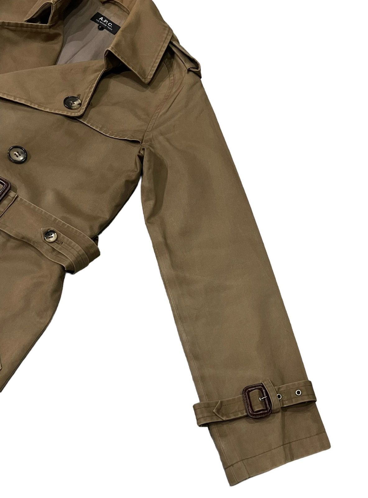 A.P.C. Vintage A.P.C Rue Madame Paris Double Collar Trenchcoat Size S / US 4 / IT 40 - 9 Thumbnail