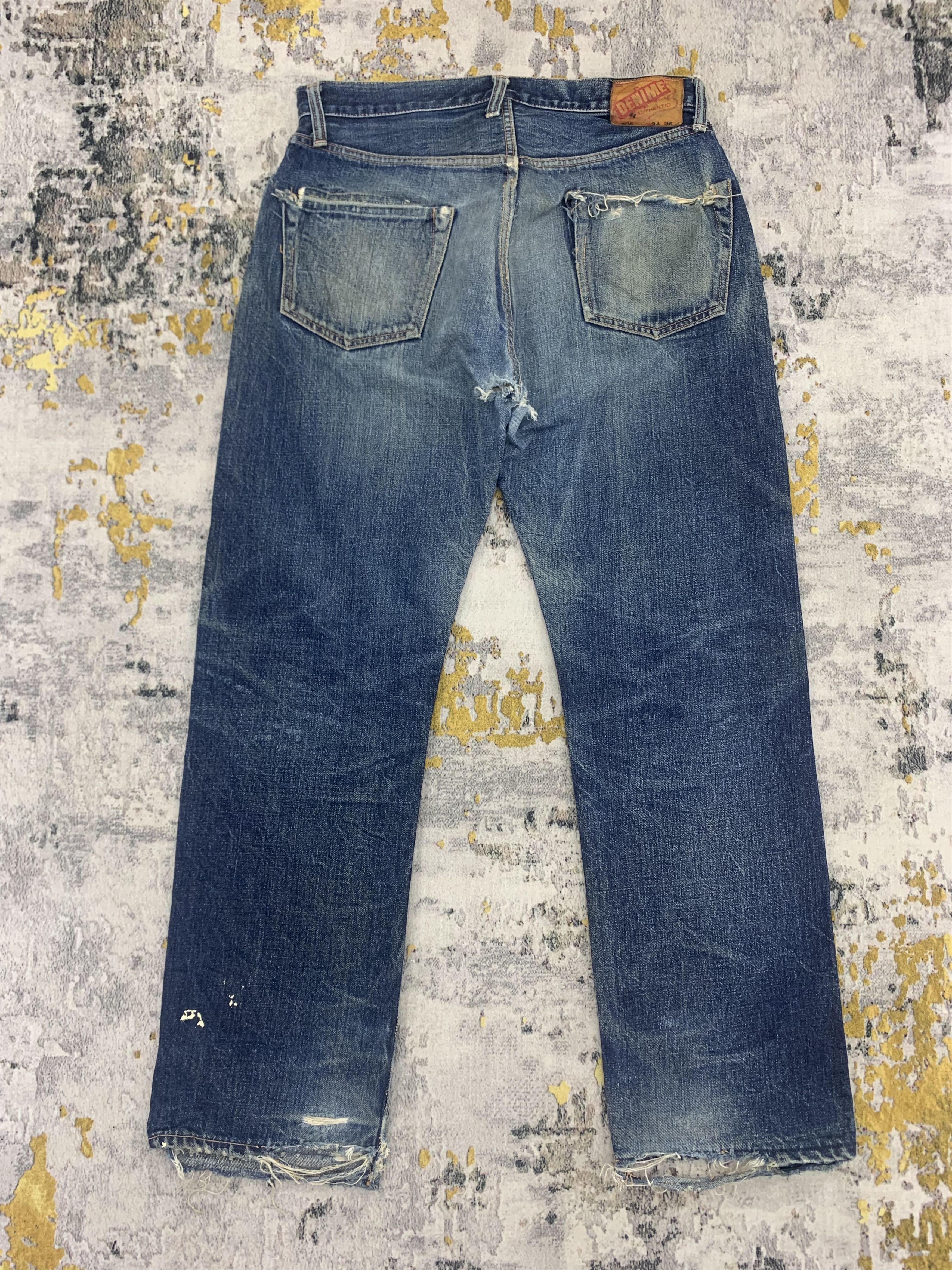 Denime Vintage Denime 306 Redline Denim 34x30 Distressed Size US 34 / EU 50 - 4 Thumbnail