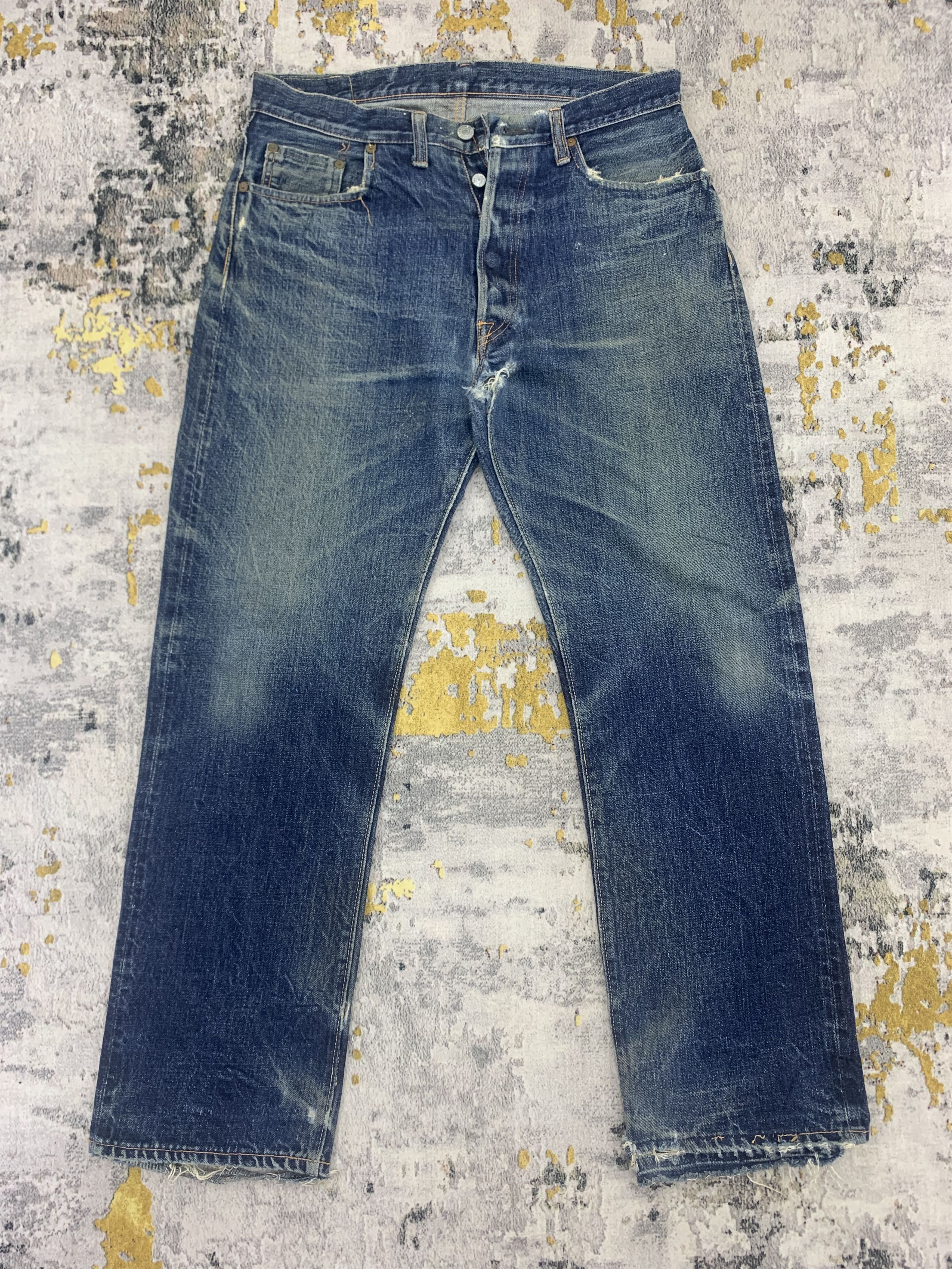 Vintage Denime 306 Redline Denim 34x30 Distressed