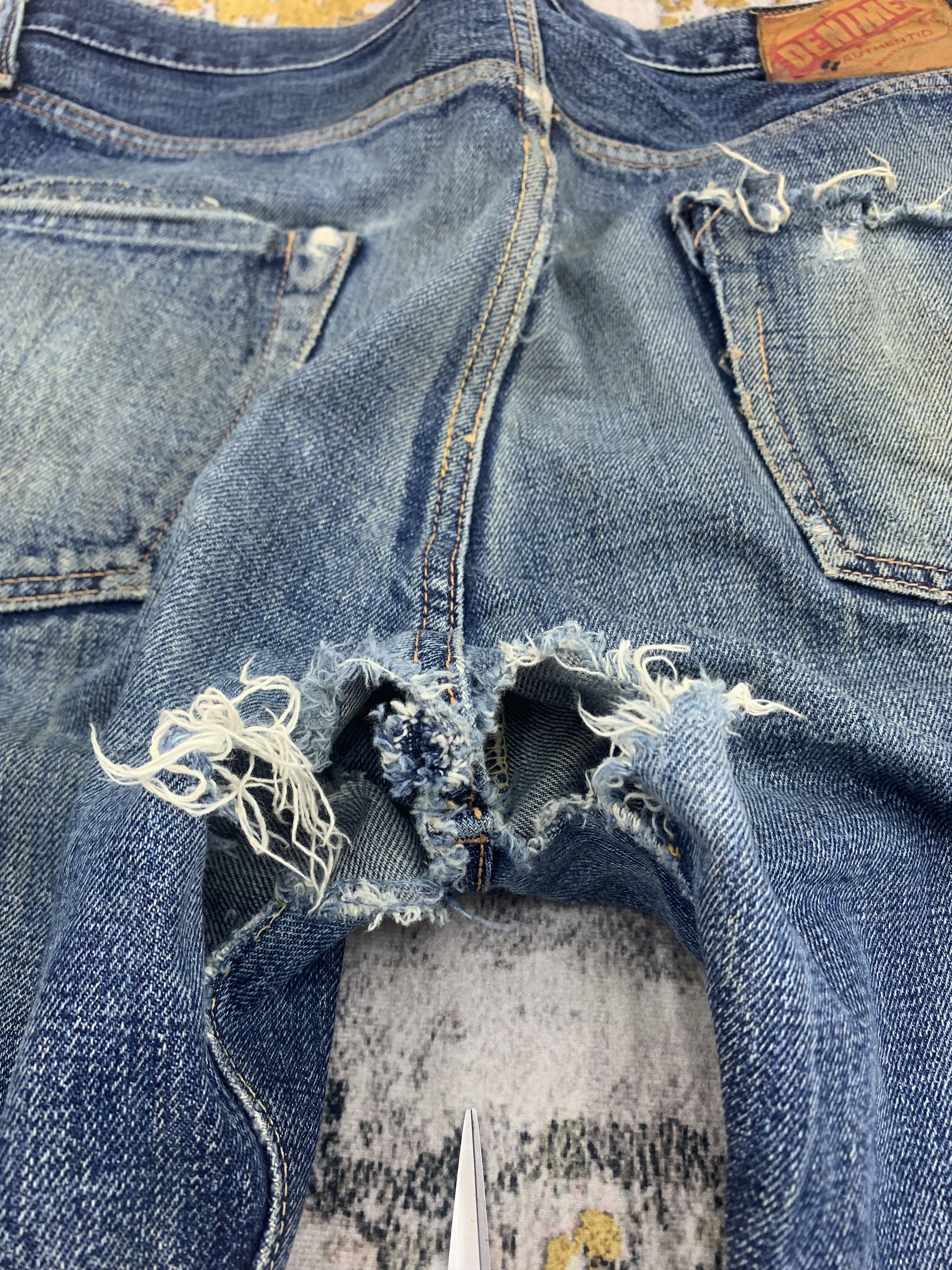 Denime Vintage Denime 306 Redline Denim 34x30 Distressed Size US 34 / EU 50 - 8 Thumbnail