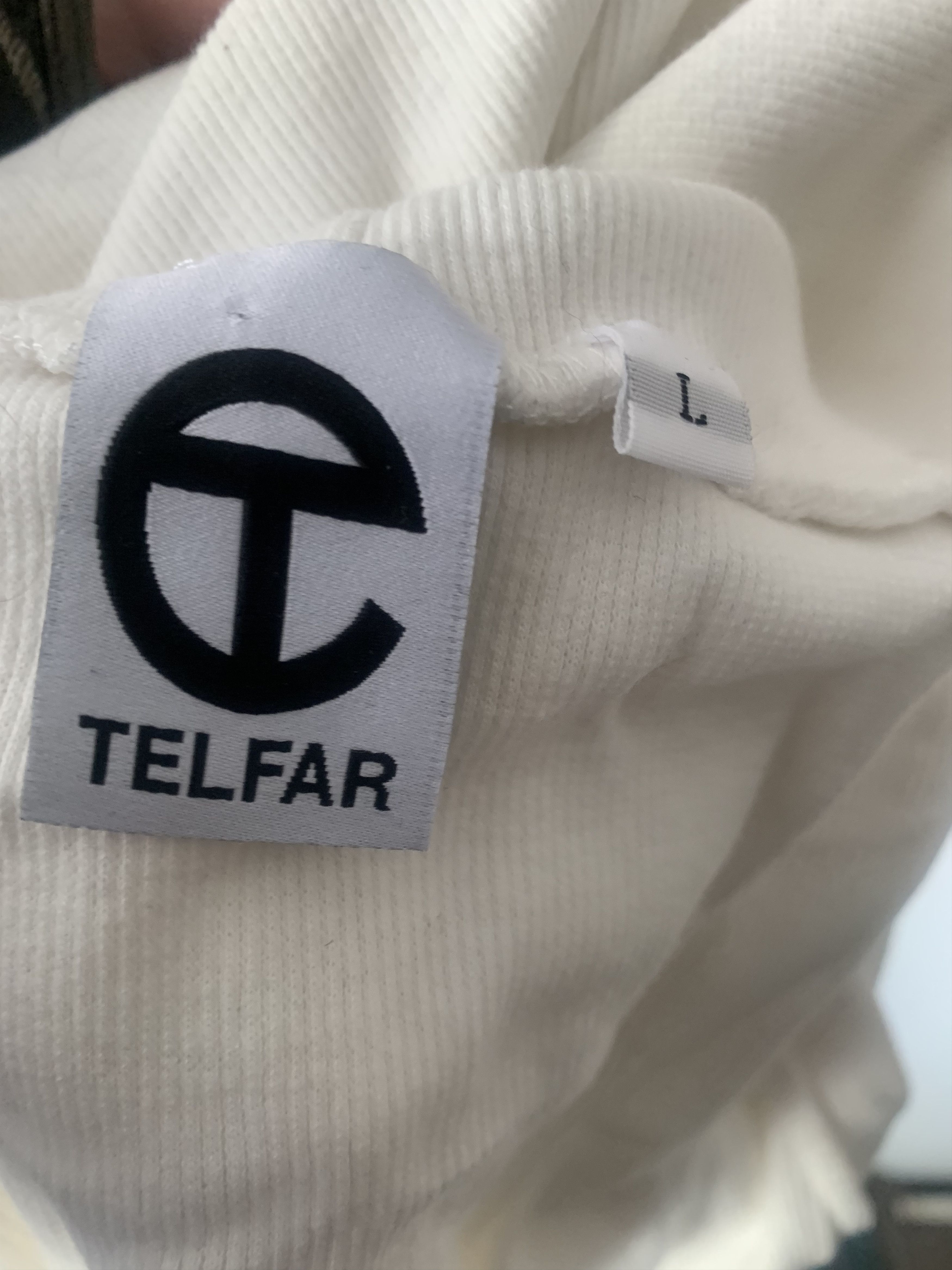 Telfar White polo neck sweater Size US M / EU 48-50 / 2 - 5 Thumbnail