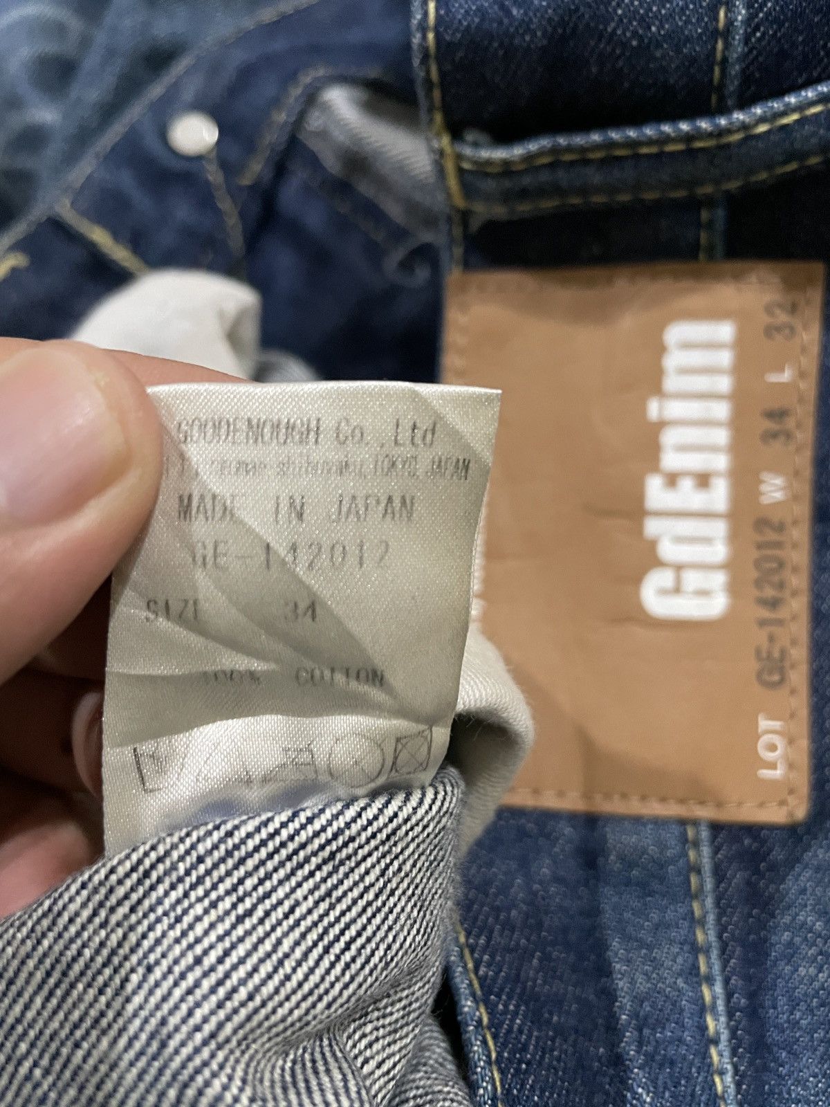 Fragment Design Archival clothing Goodenough GDEH UK by Hiroshi Fujiwara W34 Size US 34 / EU 50 - 10 Thumbnail