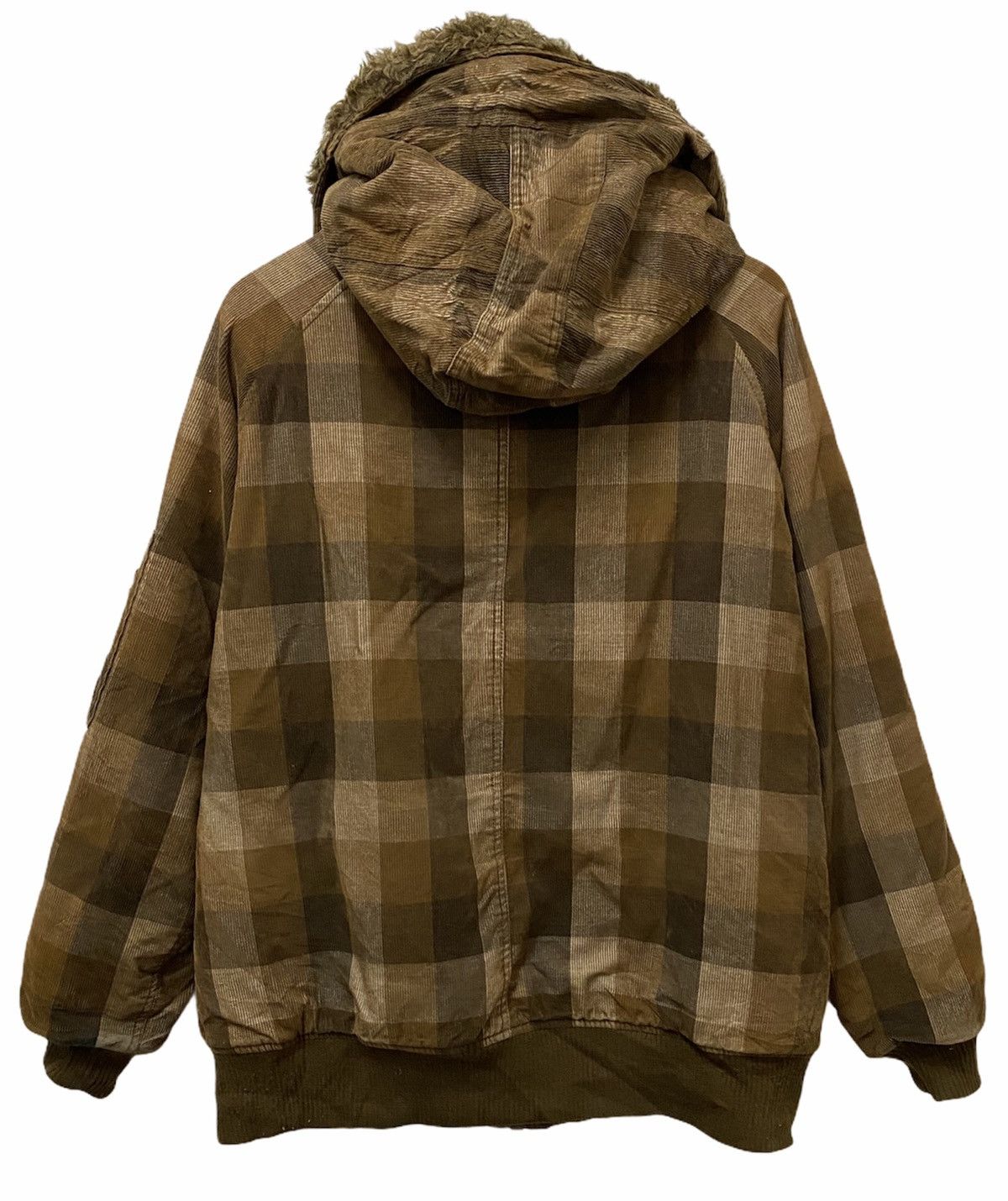 Woolrich Woolen Mills 🔥VINTAGE WOOLRICH FUR CHECKERED CORDUROY JACKET Size US L / EU 52-54 / 3 - 3 Thumbnail