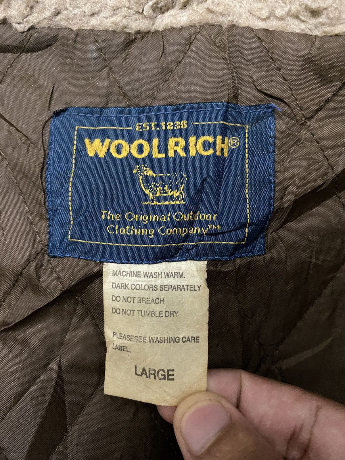 Woolrich Woolen Mills 🔥VINTAGE WOOLRICH FUR CHECKERED CORDUROY JACKET Size US L / EU 52-54 / 3 - 11 Thumbnail