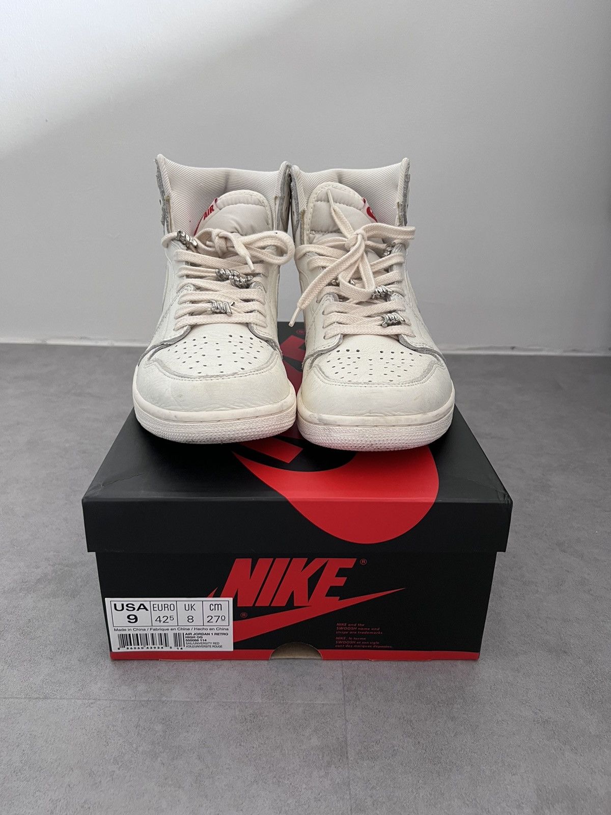 Jordan Brand × Nike Air Jordan 1 Retro High OG Sail 2017 Size US 9 / EU 42 - 1 Thumbnail