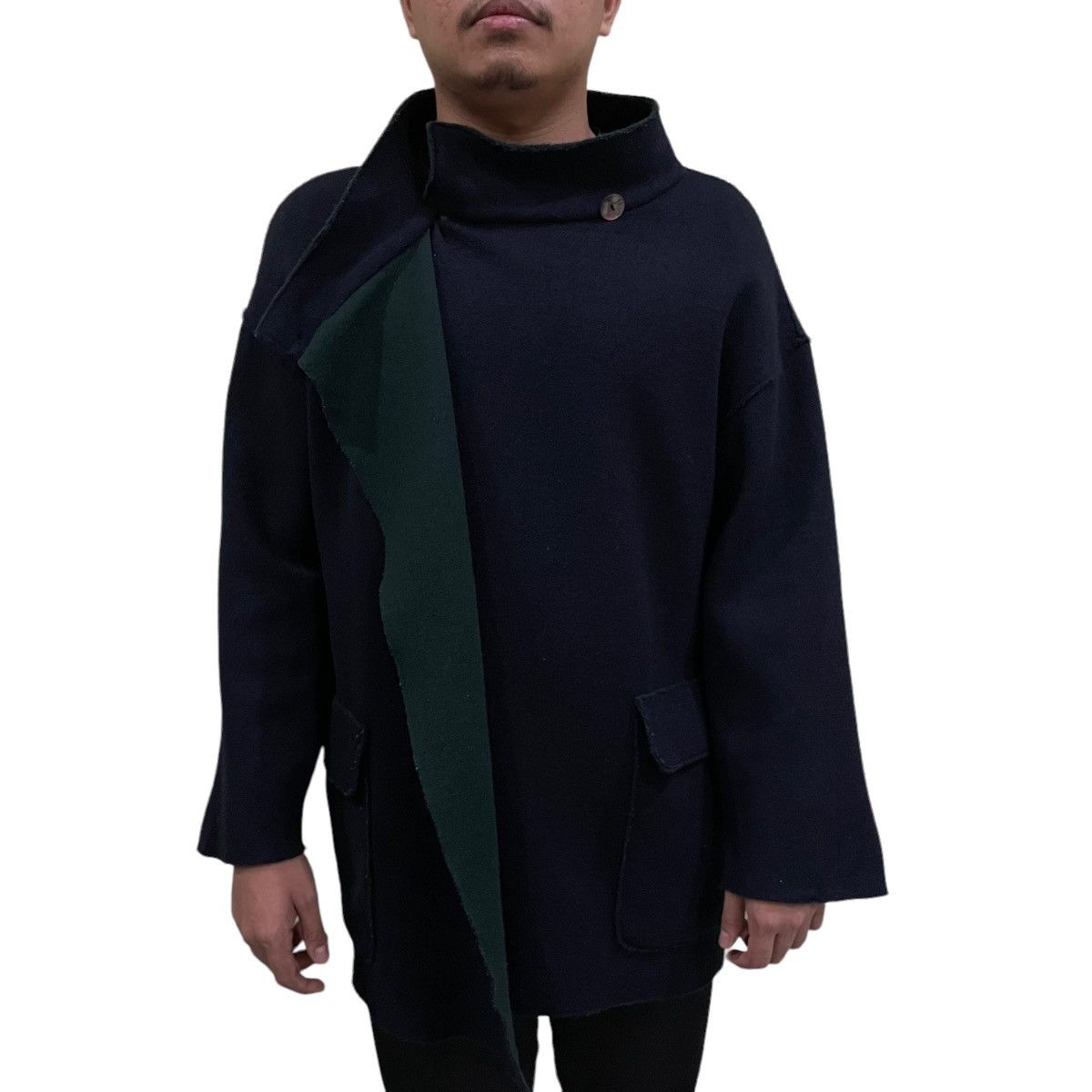 Comme des Garcons ❄️AW2001❄️Vintage Comme Des Garcons Homme Neck Button Jacket Size US S / EU 44-46 / 1 - 2 Thumbnail