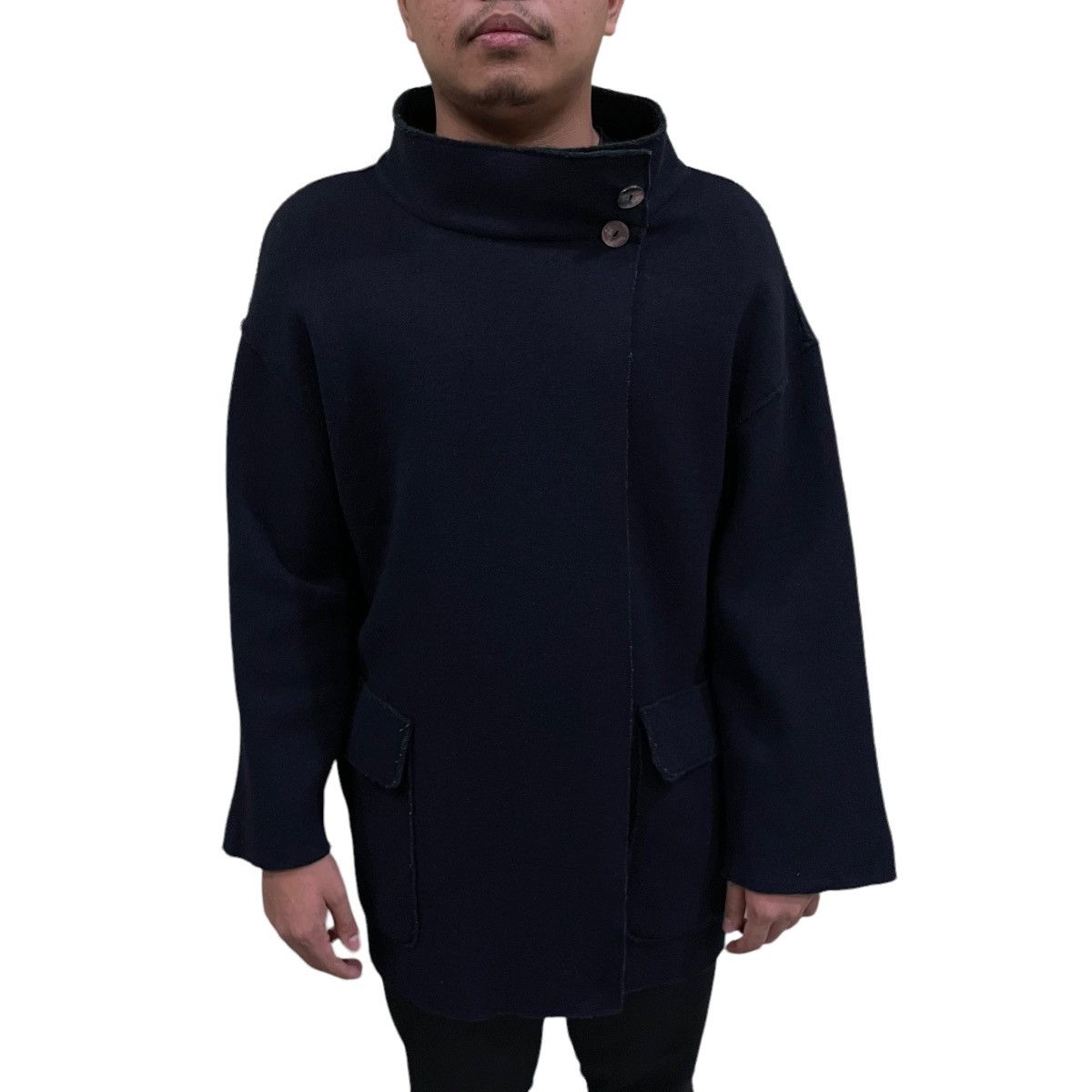 Comme des Garcons ❄️AW2001❄️Vintage Comme Des Garcons Homme Neck Button Jacket Size US S / EU 44-46 / 1 - 1 Thumbnail