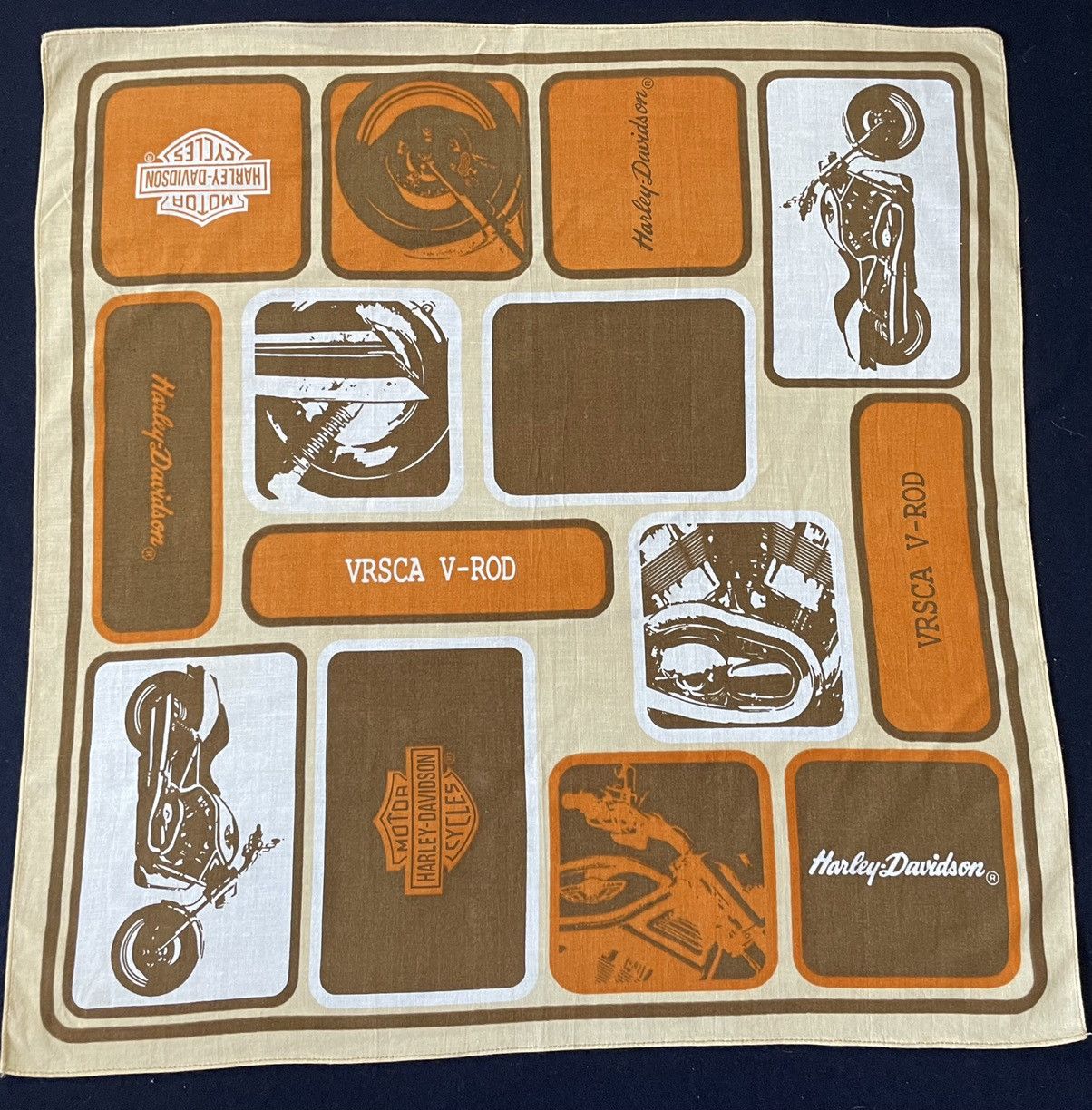 Harley Davidson × Other × Vintage Harley Davidson USA Handkerchief/Neckerchief/Bandana Size ONE SIZE - 3 Thumbnail