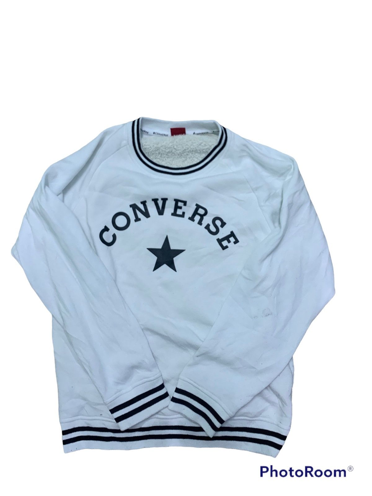 Nice Converse Big Logo Spellout Sweatshirt