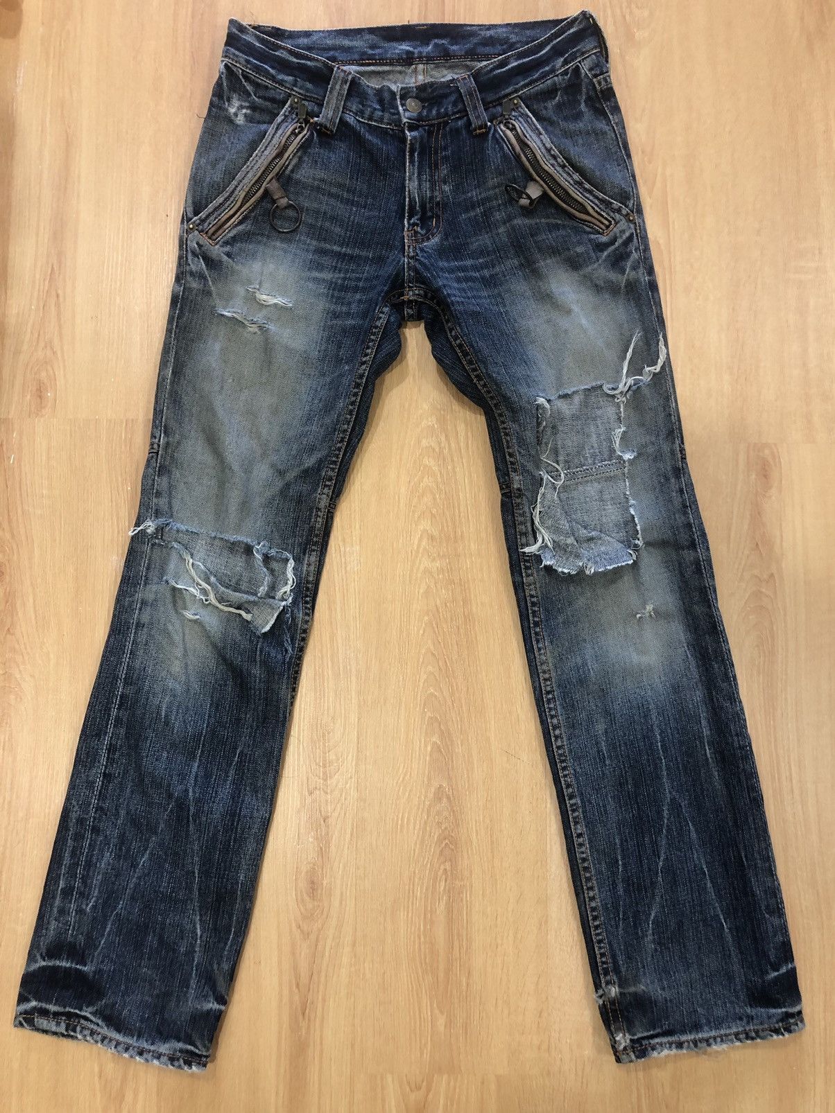 PPFM PPFM Distressed Denim Size US 31 - 1 Thumbnail