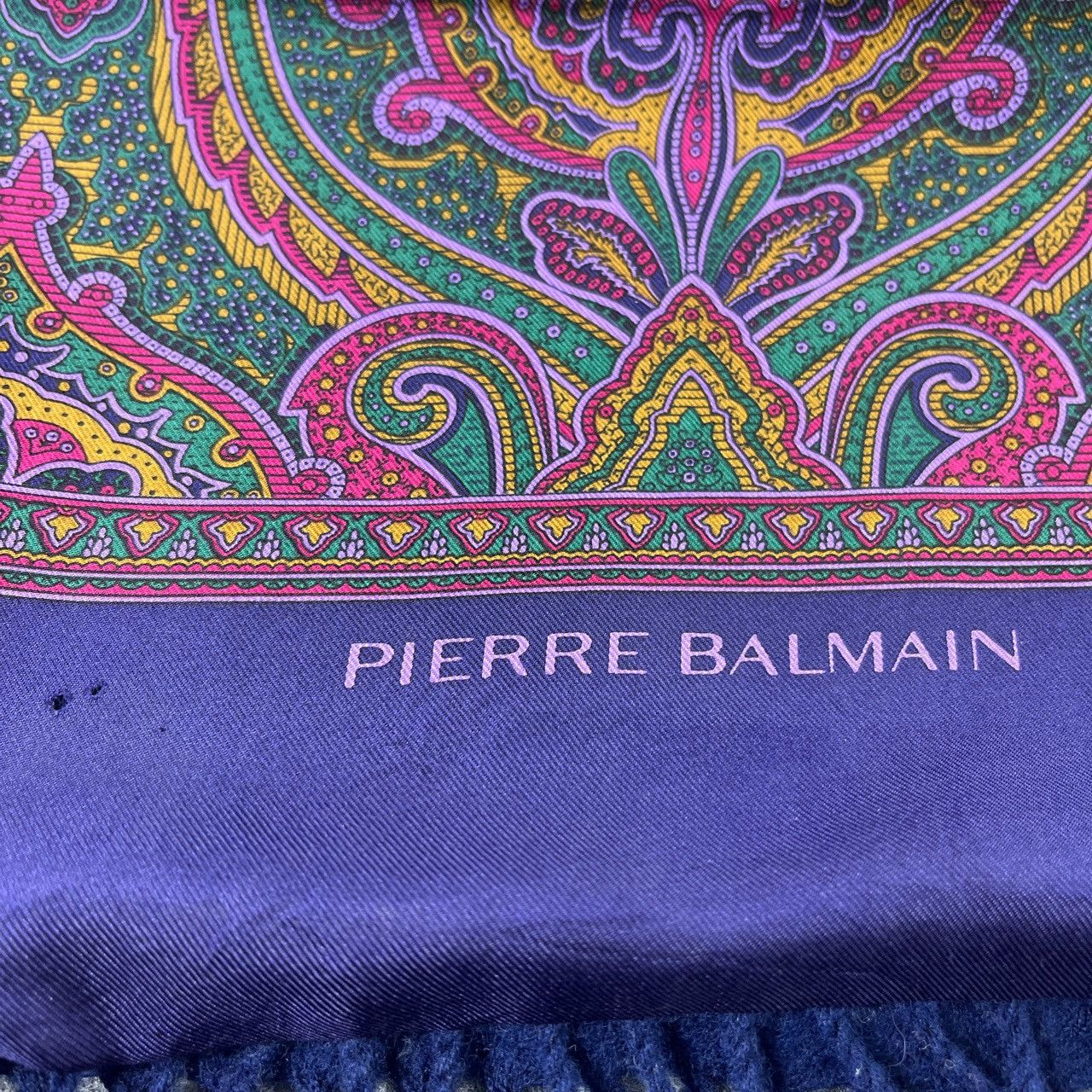 Pierre Balmain Pierre Balmain Silk Paisley Scarf / Muffler - T091 Size ONE SIZE - 7 Thumbnail