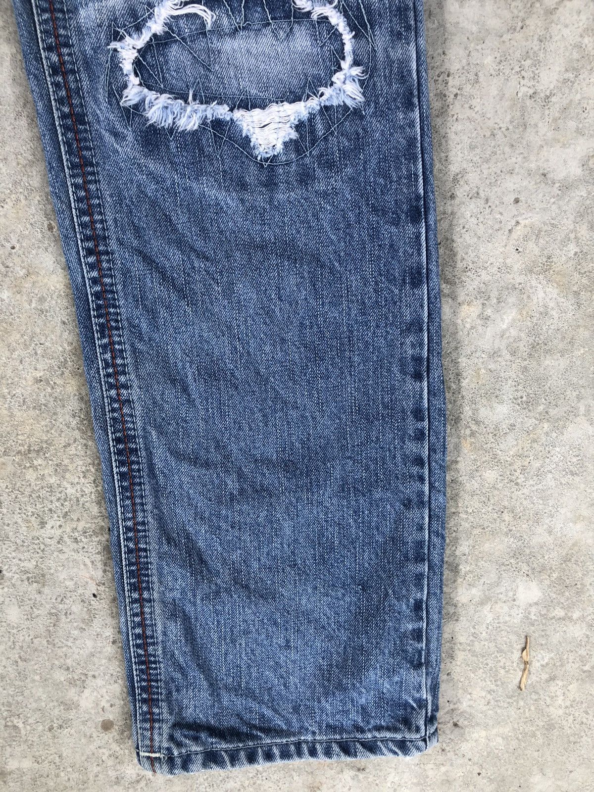 Who Decides War Japanese Affliction Patchwork Jeans Distressed Jeans Size US 33 - 4 Thumbnail