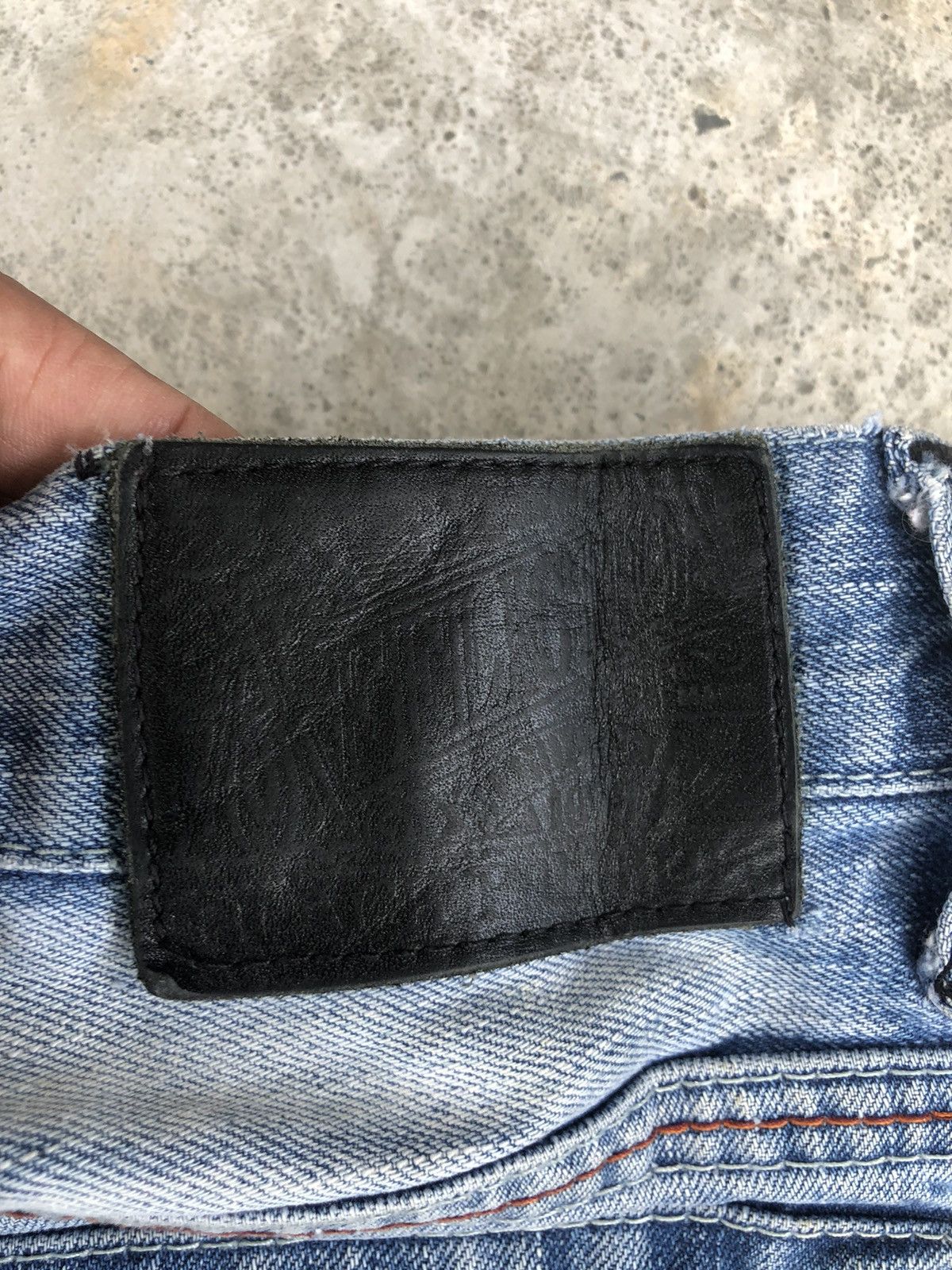 Who Decides War Japanese Affliction Patchwork Jeans Distressed Jeans Size US 33 - 15 Thumbnail
