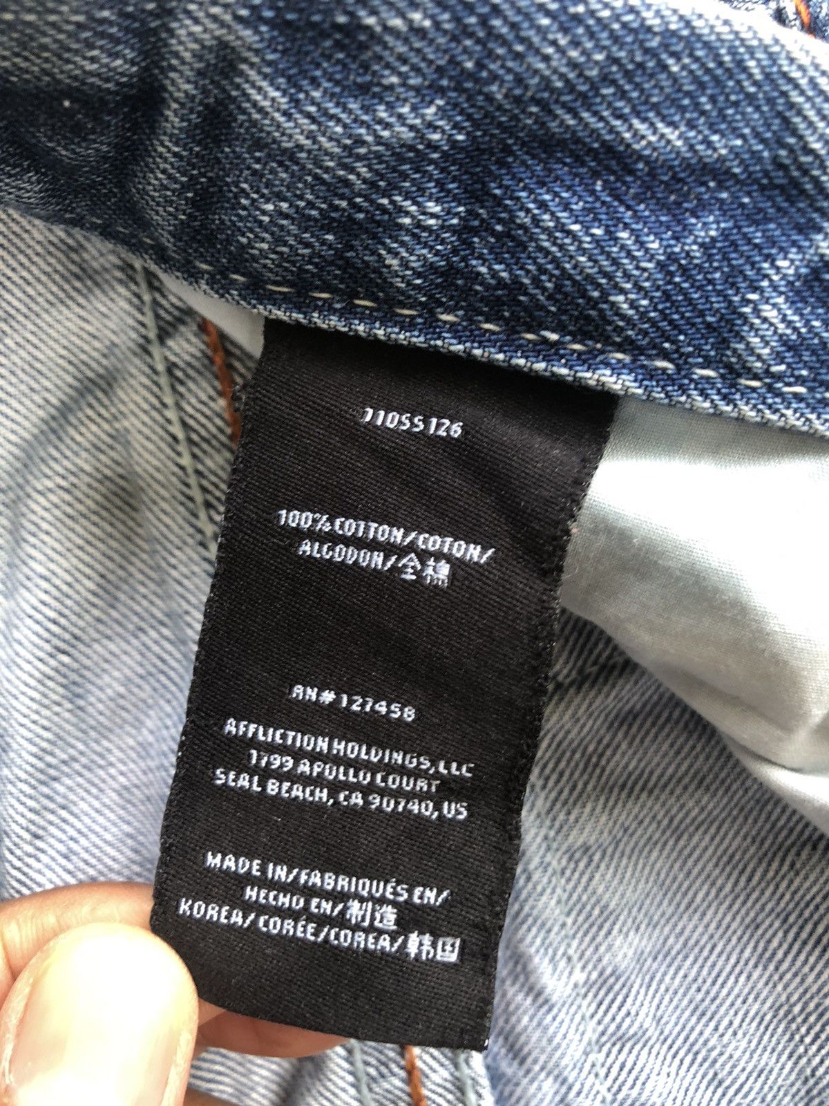 Who Decides War Japanese Affliction Patchwork Jeans Distressed Jeans Size US 33 - 14 Thumbnail