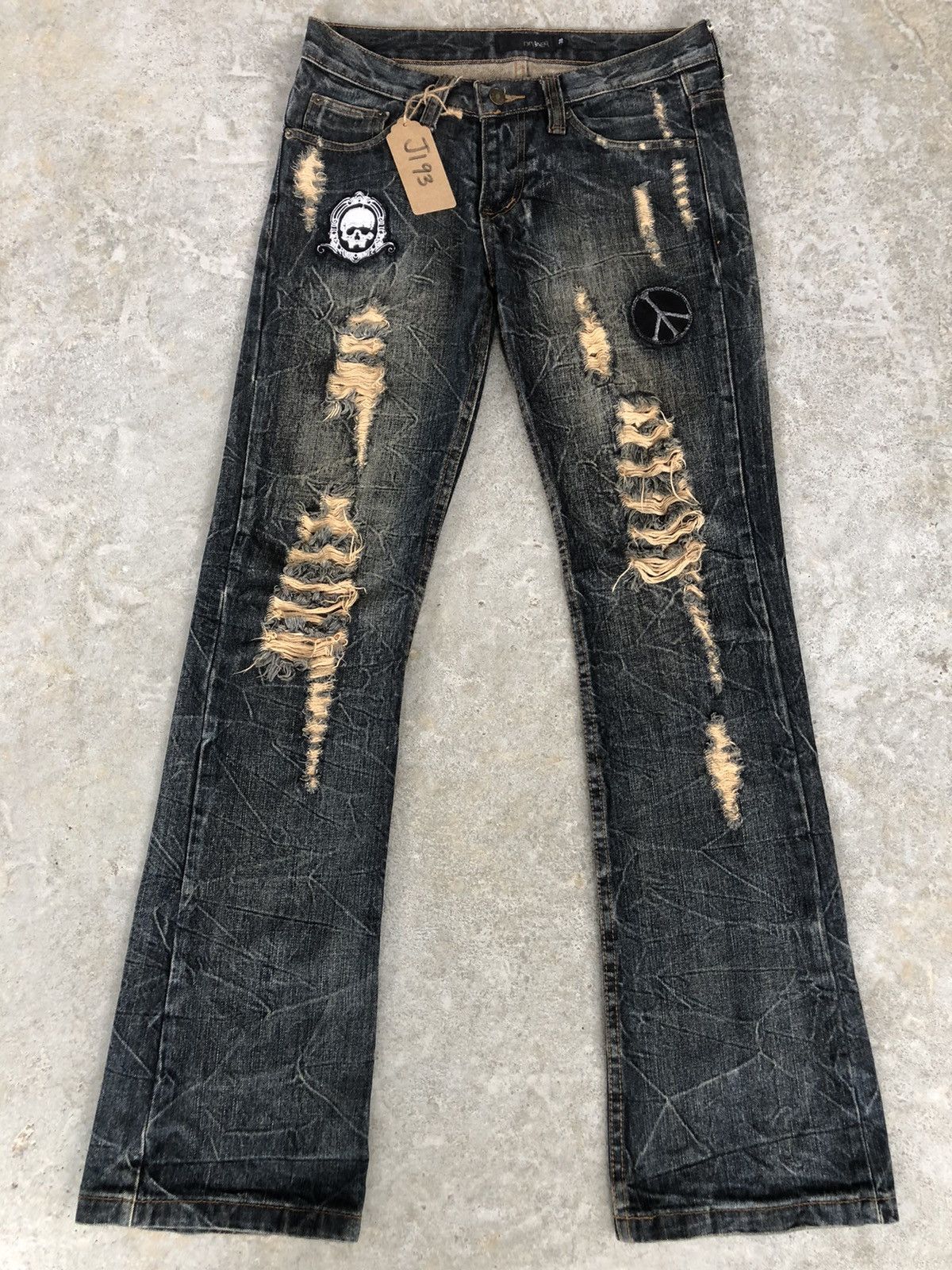If Six Was Nine Diviner Flared Jeans Distressed Jeans Paint Splatter Size US 30 / EU 46 - 1 Thumbnail