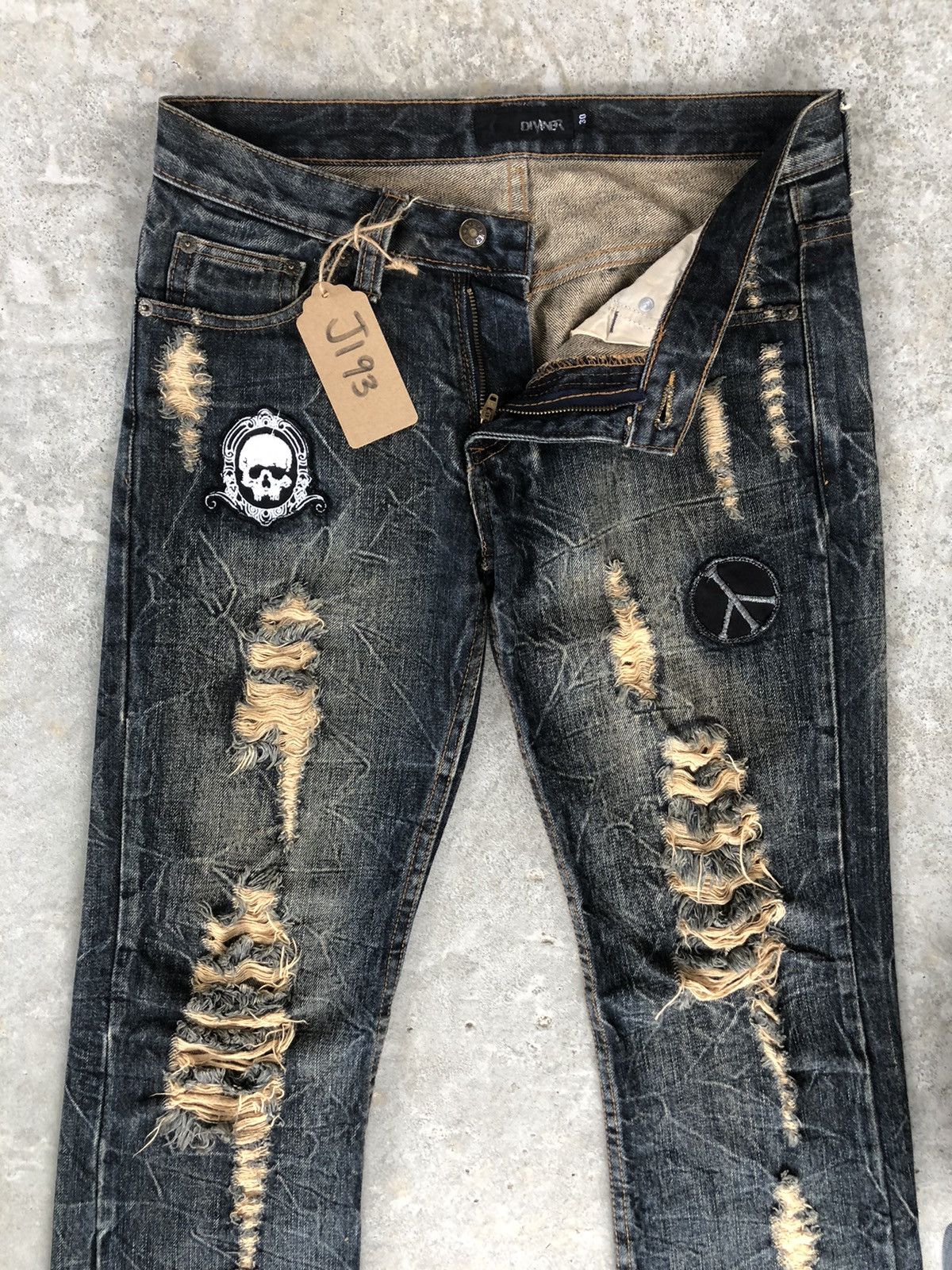 If Six Was Nine Diviner Flared Jeans Distressed Jeans Paint Splatter Size US 30 / EU 46 - 3 Thumbnail