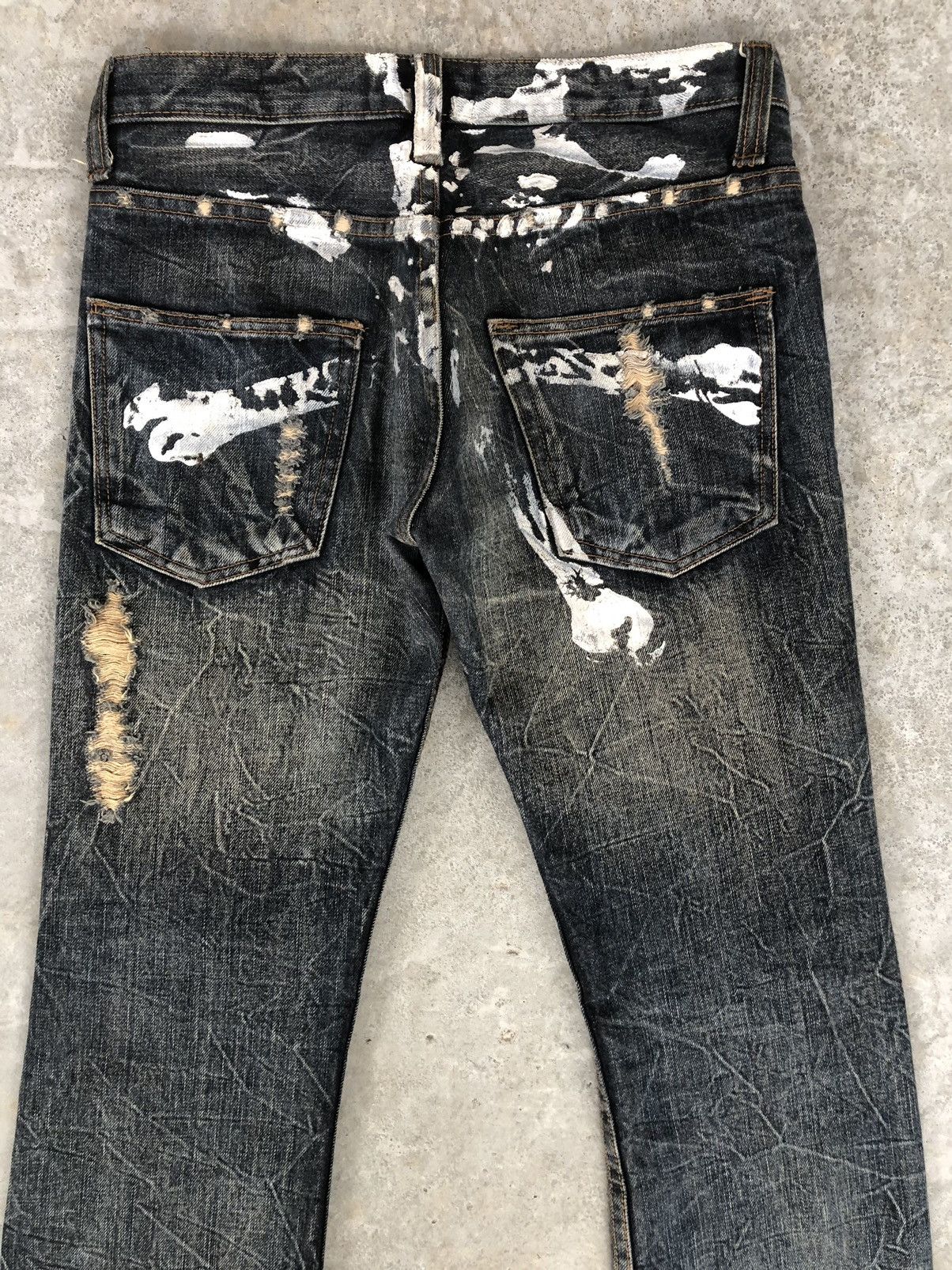 If Six Was Nine Diviner Flared Jeans Distressed Jeans Paint Splatter Size US 30 / EU 46 - 10 Thumbnail