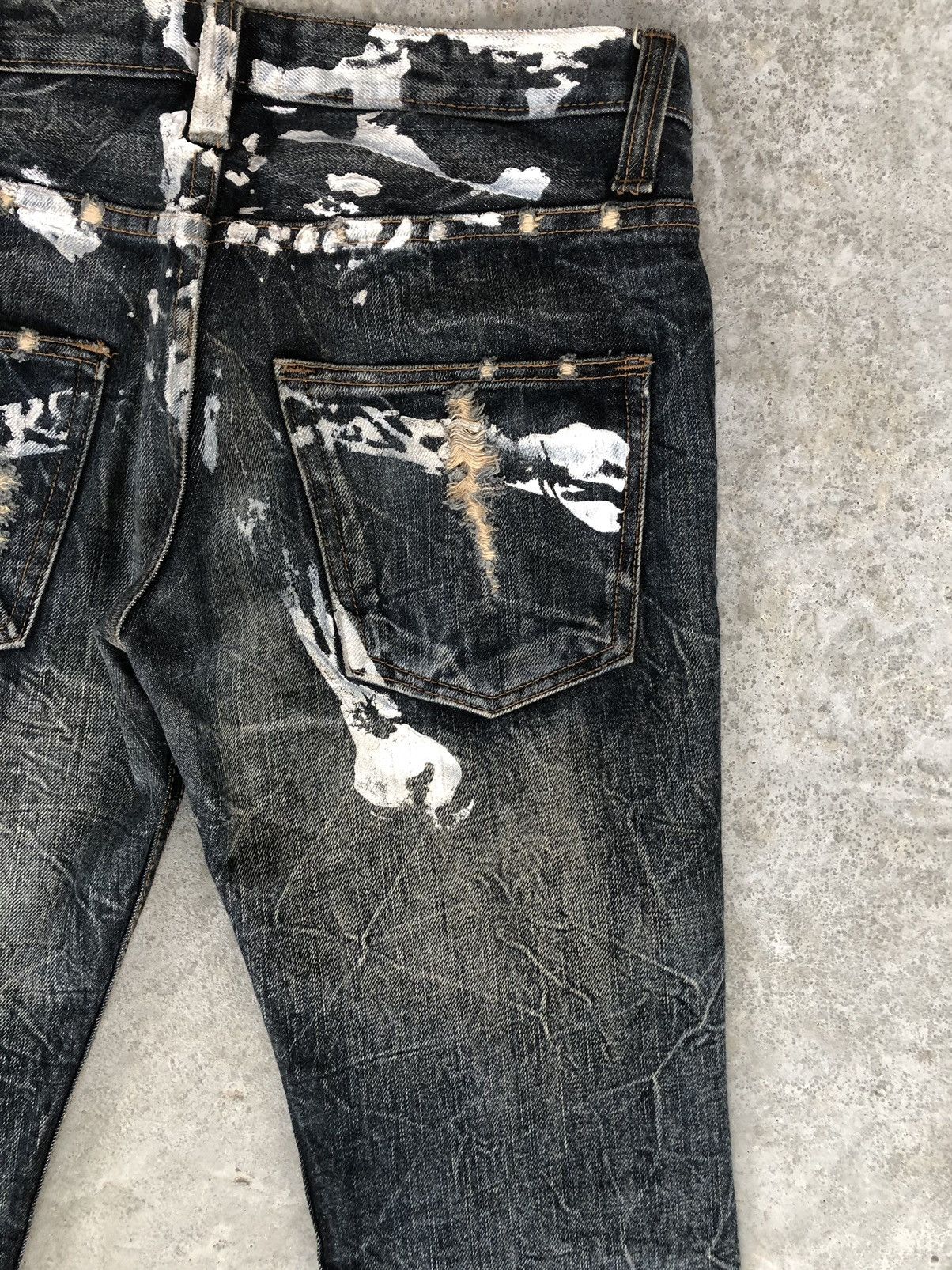 If Six Was Nine Diviner Flared Jeans Distressed Jeans Paint Splatter Size US 30 / EU 46 - 12 Thumbnail
