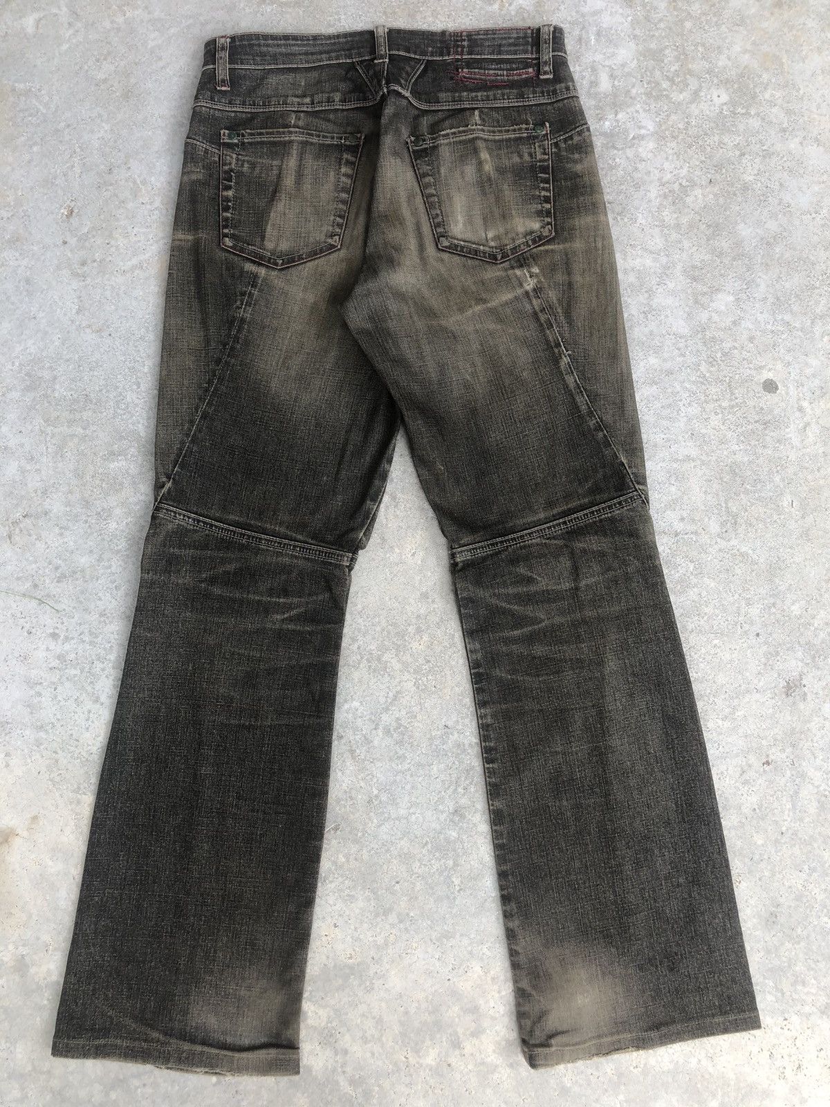 Marithe + Francois Girbaud Vintage Marithe Francois Girbaud Flared Jeans Distressed Size US 30 / EU 46 - 2 Thumbnail