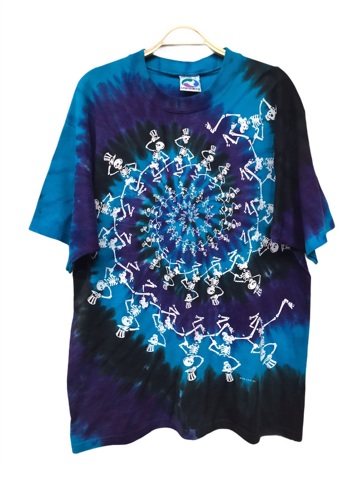 Liquid Blue × Vintage Vintage 90s GRATEFUL DEAD LIQUID BLUE Tie Dye Tee Shirt Size US L / EU 52-54 / 3 - 1 Thumbnail