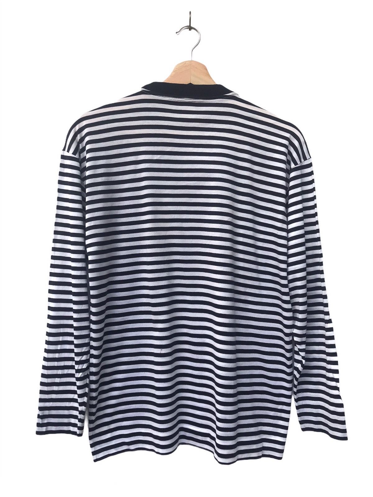 Designer × Gucci × Vintage Vintage Gucci Embroided Logo Stripe Long Sleeve Shirt Size US S / EU 44-46 / 1 - 2 Thumbnail