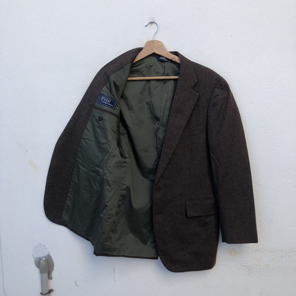 Polo Ralph Lauren DOUBLE BREAST - RICH BROWN WOOL COAT JACKET Size US M / EU 48-50 / 2 - 8 Thumbnail
