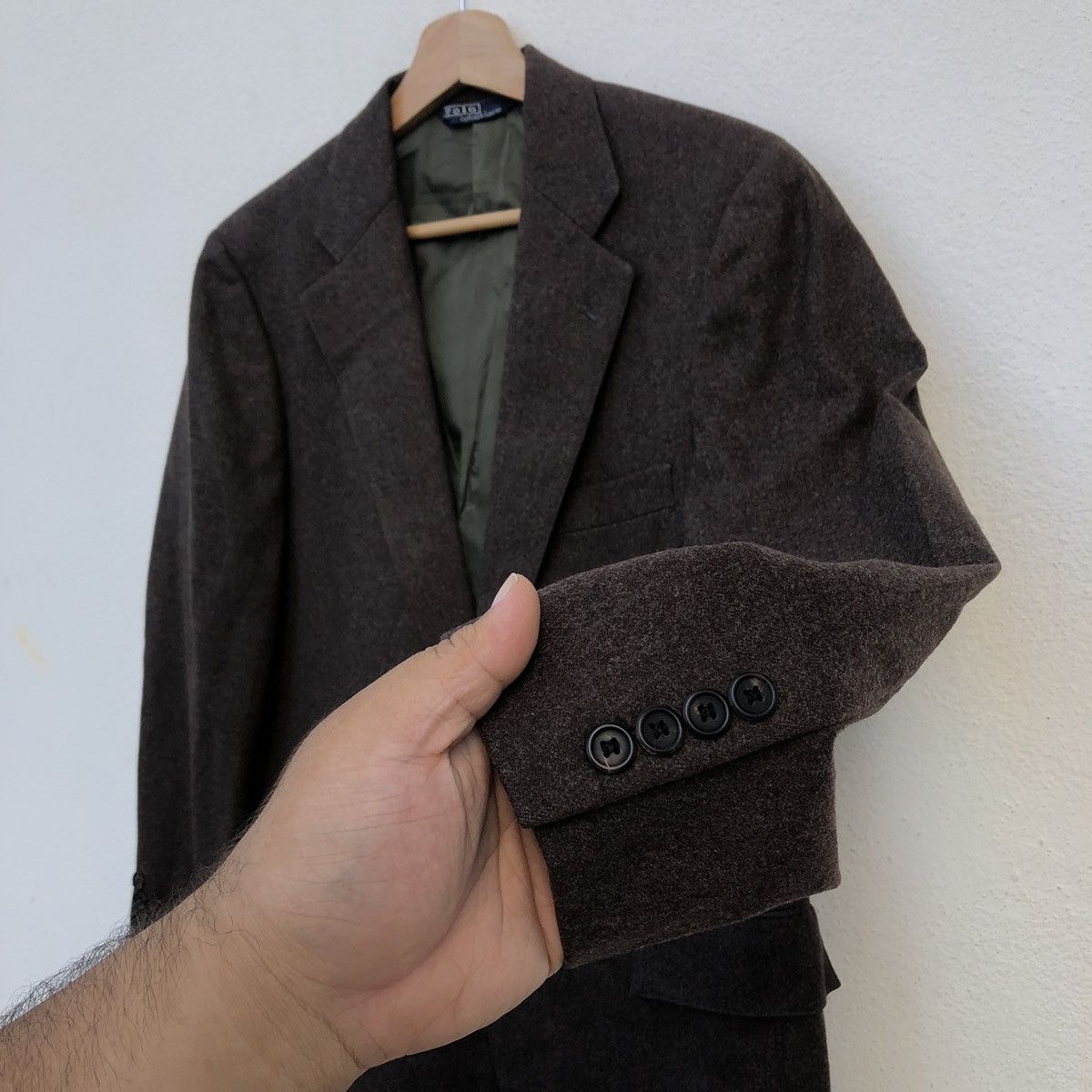 Polo Ralph Lauren DOUBLE BREAST - RICH BROWN WOOL COAT JACKET Size US M / EU 48-50 / 2 - 5 Thumbnail