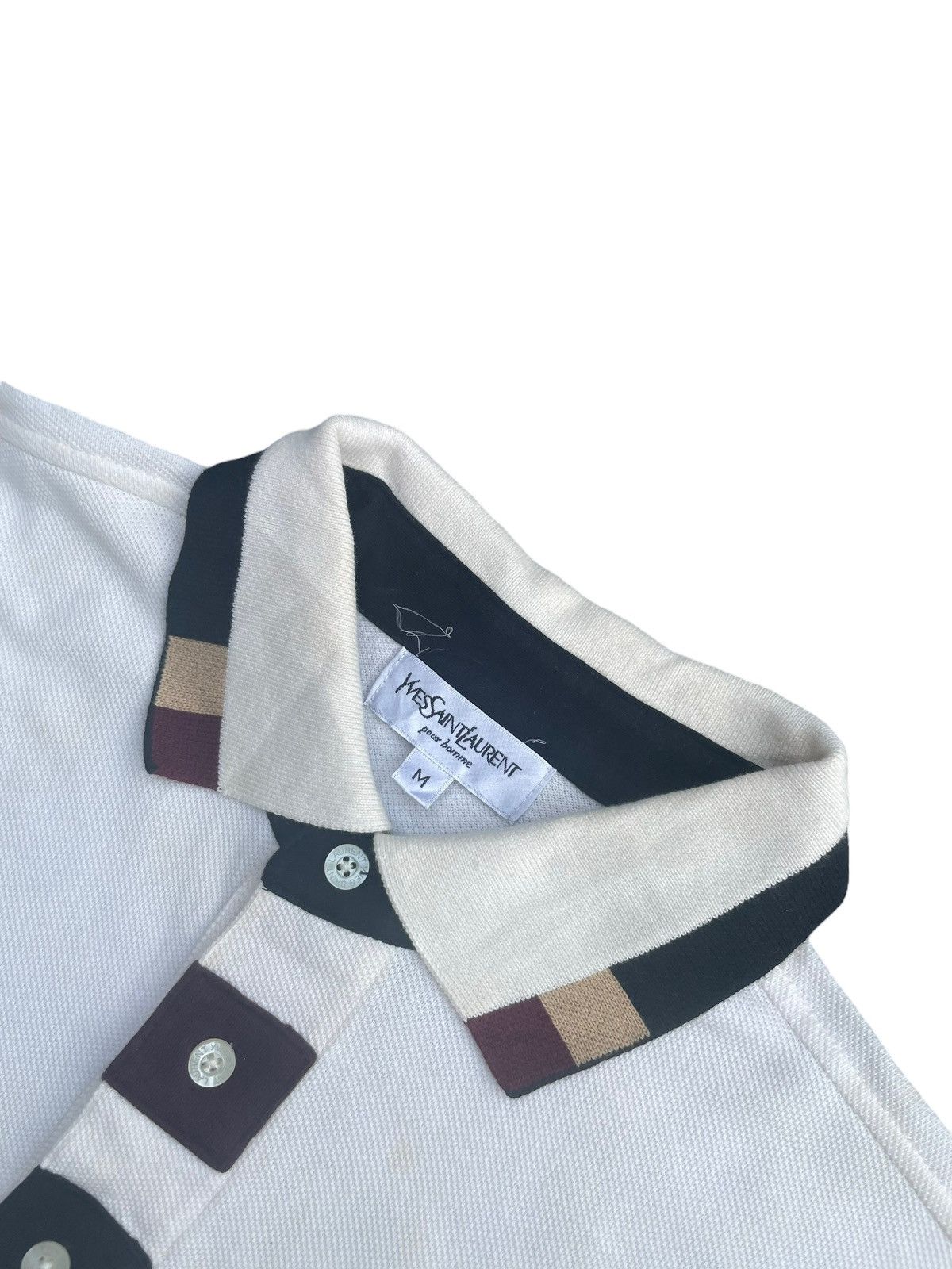 Yves Saint Laurent Yves Saint Laurent Pour Homme Polo Tee Size US M / EU 48-50 / 2 - 3 Thumbnail