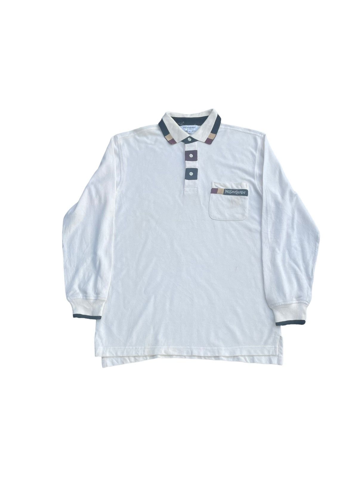 Yves Saint Laurent Yves Saint Laurent Pour Homme Polo Tee Size US M / EU 48-50 / 2 - 1 Thumbnail