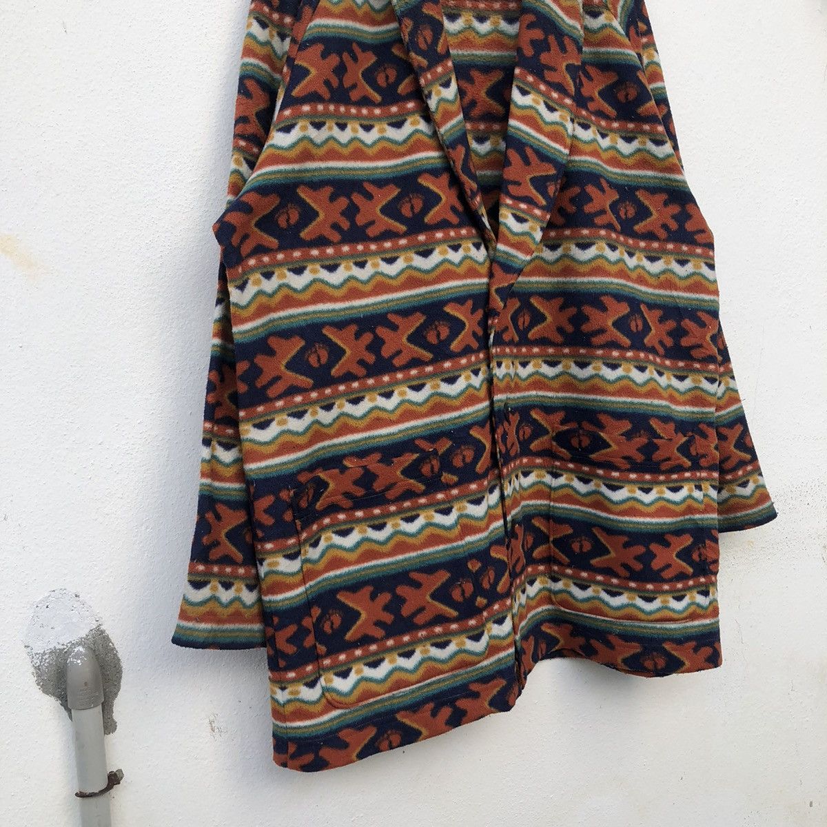 Japanese Brand VINTAGE NAVAJO EZTIC DESIGN HANG TEN DOUBLE BREAST JACKET Size US L / EU 52-54 / 3 - 4 Thumbnail