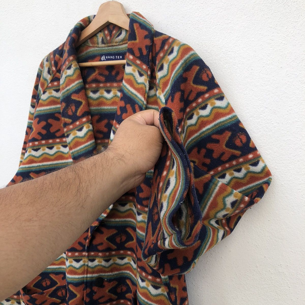 Japanese Brand VINTAGE NAVAJO EZTIC DESIGN HANG TEN DOUBLE BREAST JACKET Size US L / EU 52-54 / 3 - 7 Thumbnail