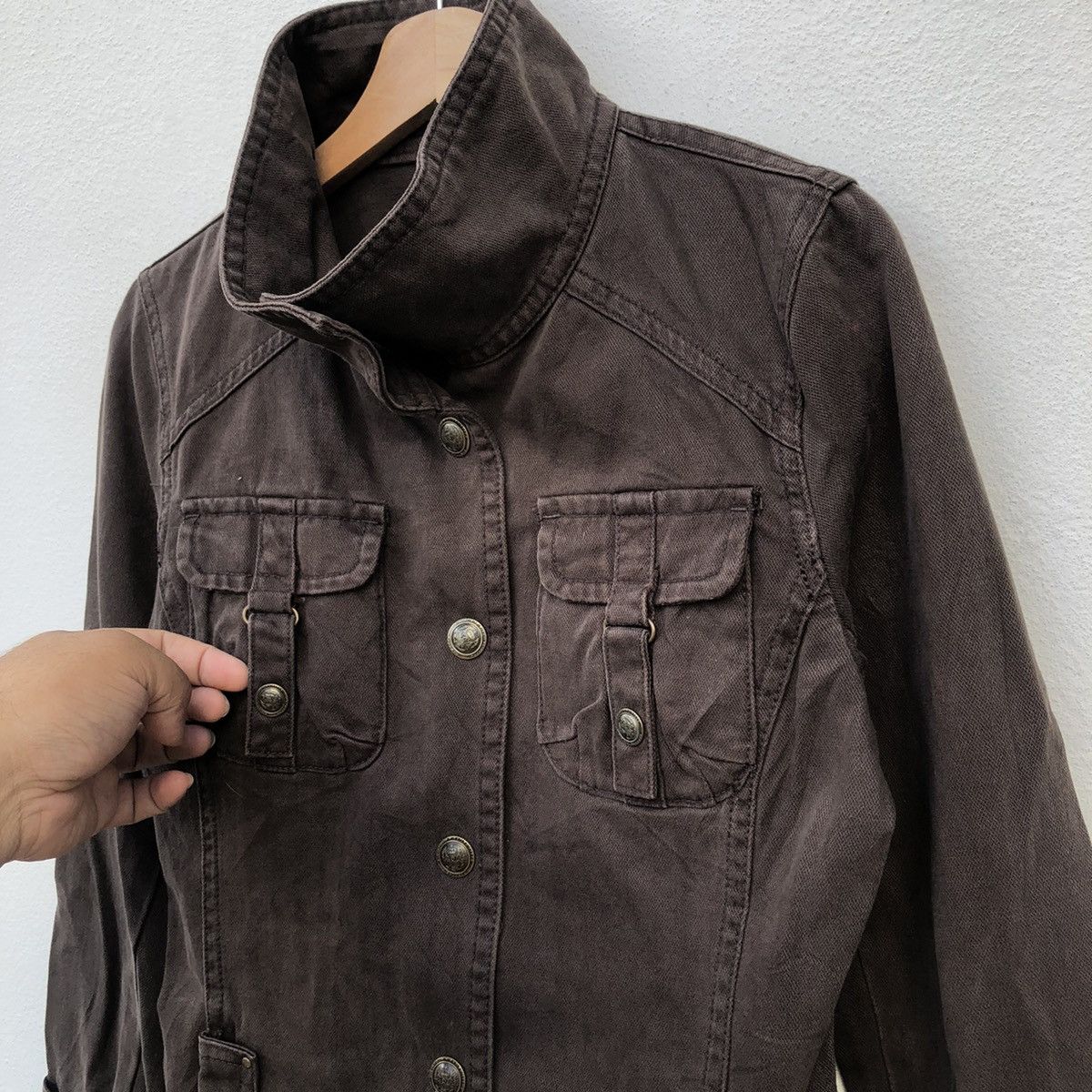 Japanese Brand MULTI POCKET CARGO JACKET PARACHUTE BIKER DESIGN Size US L / EU 52-54 / 3 - 5 Thumbnail