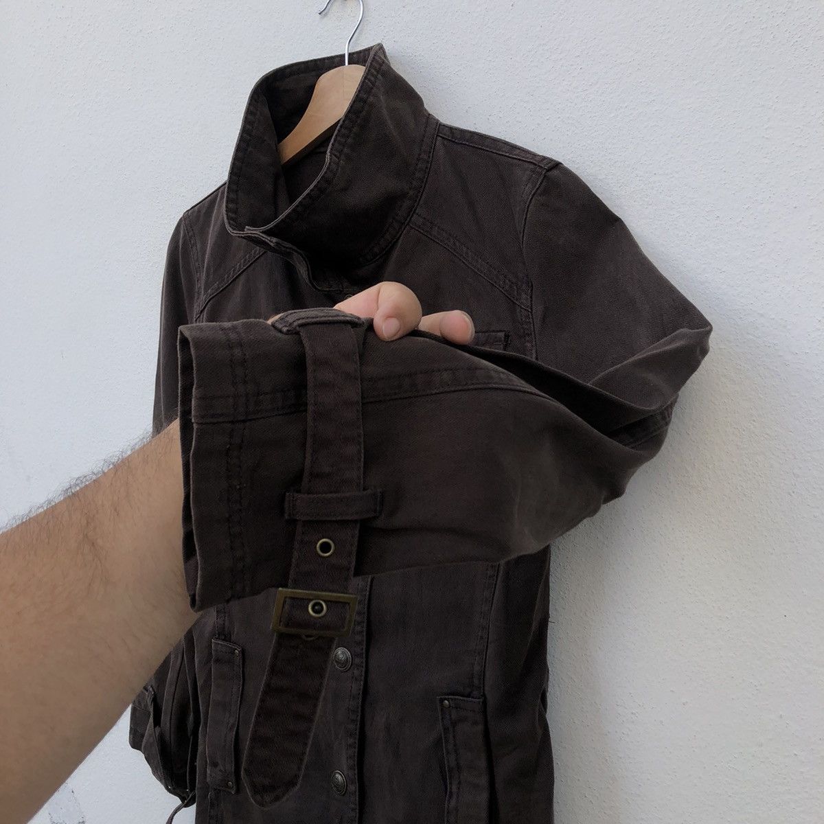 Japanese Brand MULTI POCKET CARGO JACKET PARACHUTE BIKER DESIGN Size US L / EU 52-54 / 3 - 6 Thumbnail