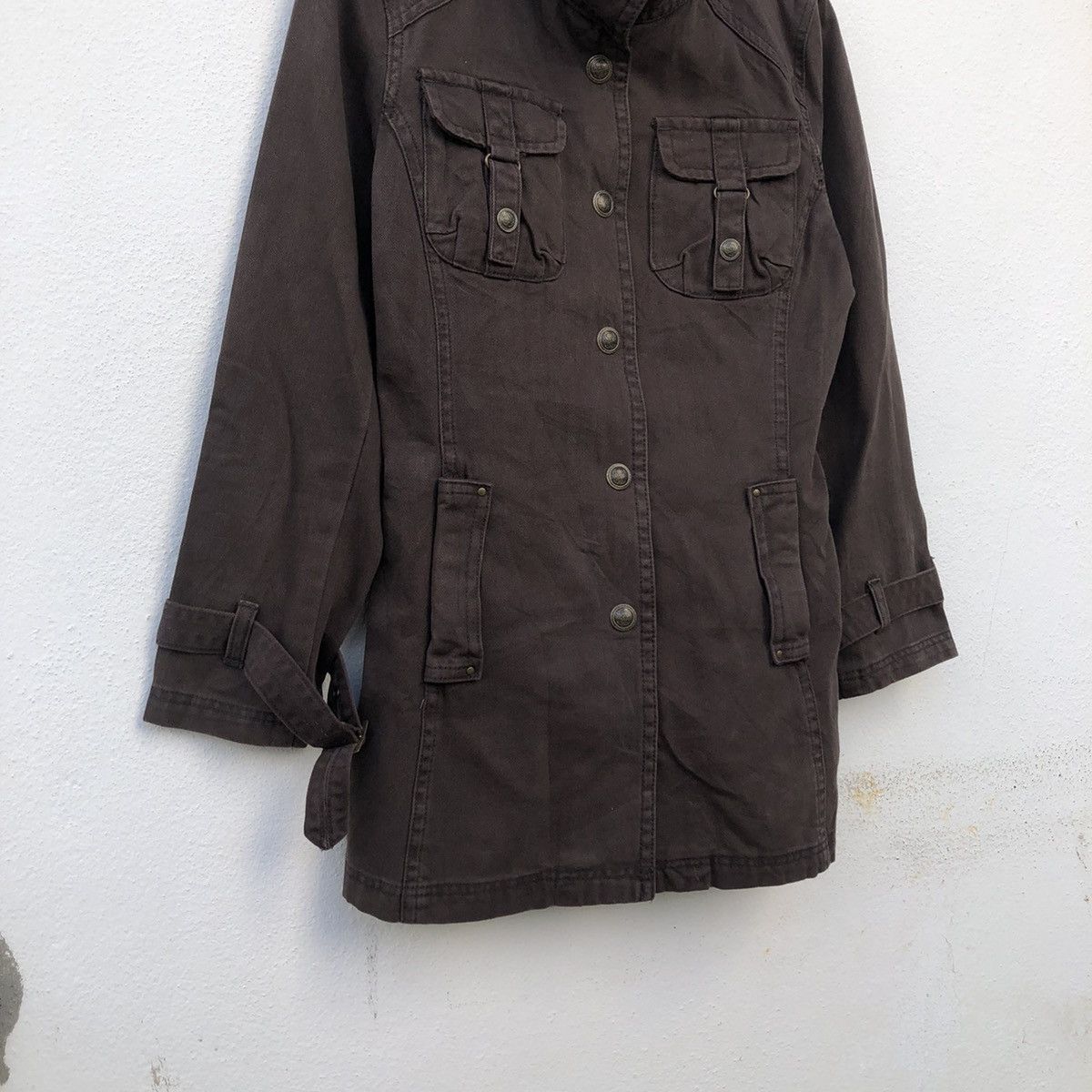 Japanese Brand MULTI POCKET CARGO JACKET PARACHUTE BIKER DESIGN Size US L / EU 52-54 / 3 - 4 Thumbnail