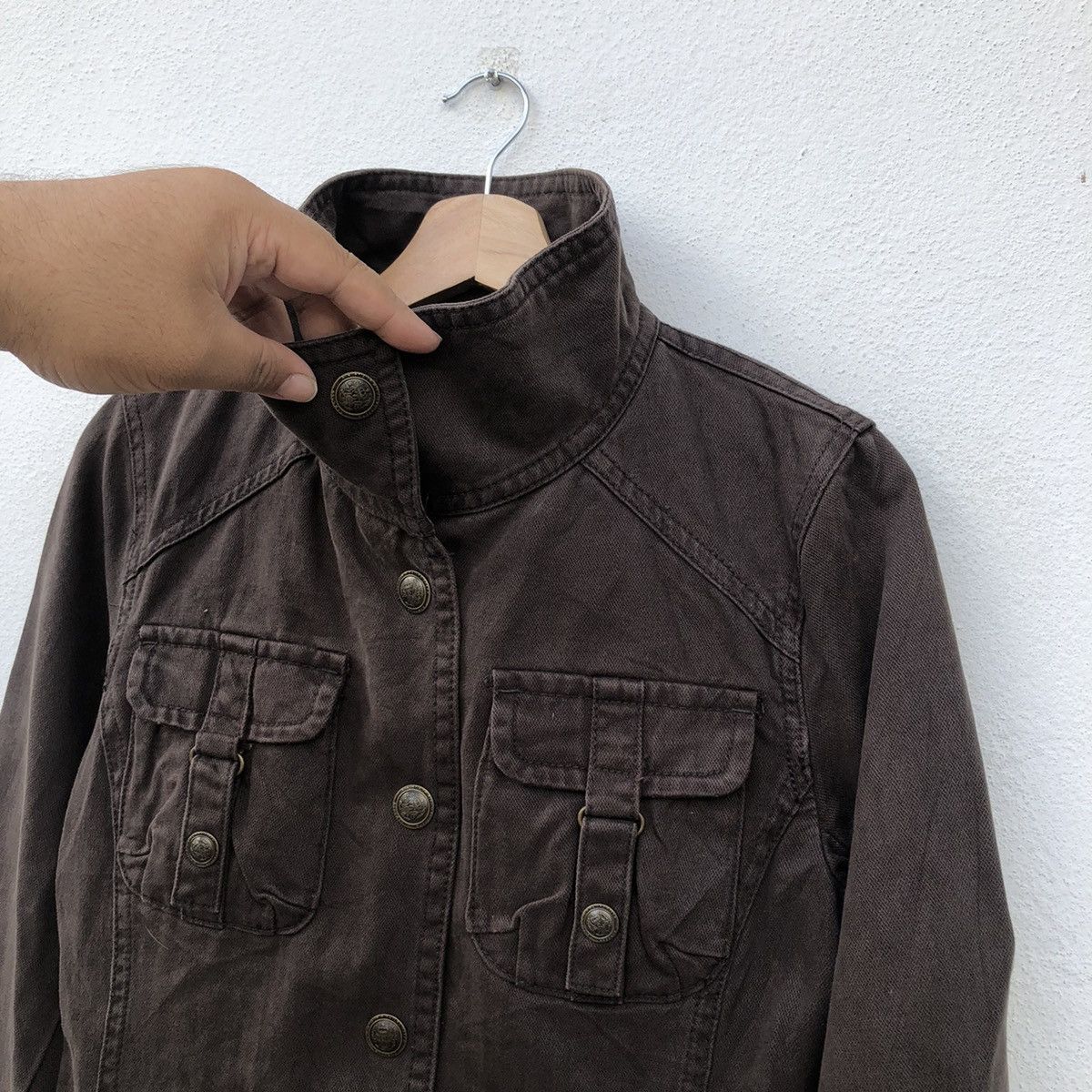 Japanese Brand MULTI POCKET CARGO JACKET PARACHUTE BIKER DESIGN Size US L / EU 52-54 / 3 - 7 Thumbnail