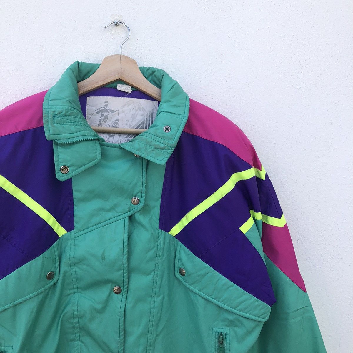 Japanese Brand VINTAGE ALPINE TECHNICAL SKIWEAR RARE COLOUR Size US M / EU 48-50 / 2 - 4 Thumbnail