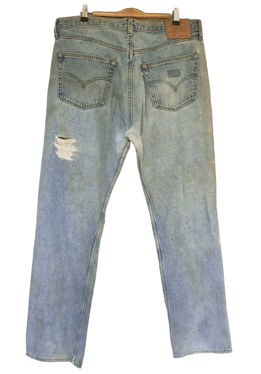 Levi's Vintage Clothing 90s Vintage Levis 501, Made in USA Size US 38 / EU 54 - 2 Thumbnail