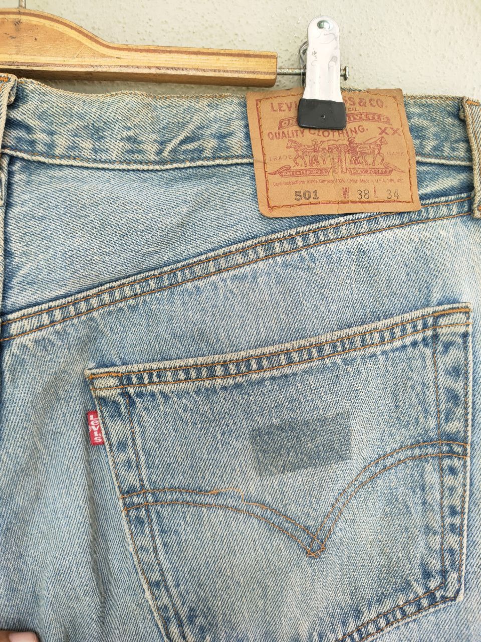 Levi's Vintage Clothing 90s Vintage Levis 501, Made in USA Size US 38 / EU 54 - 5 Thumbnail