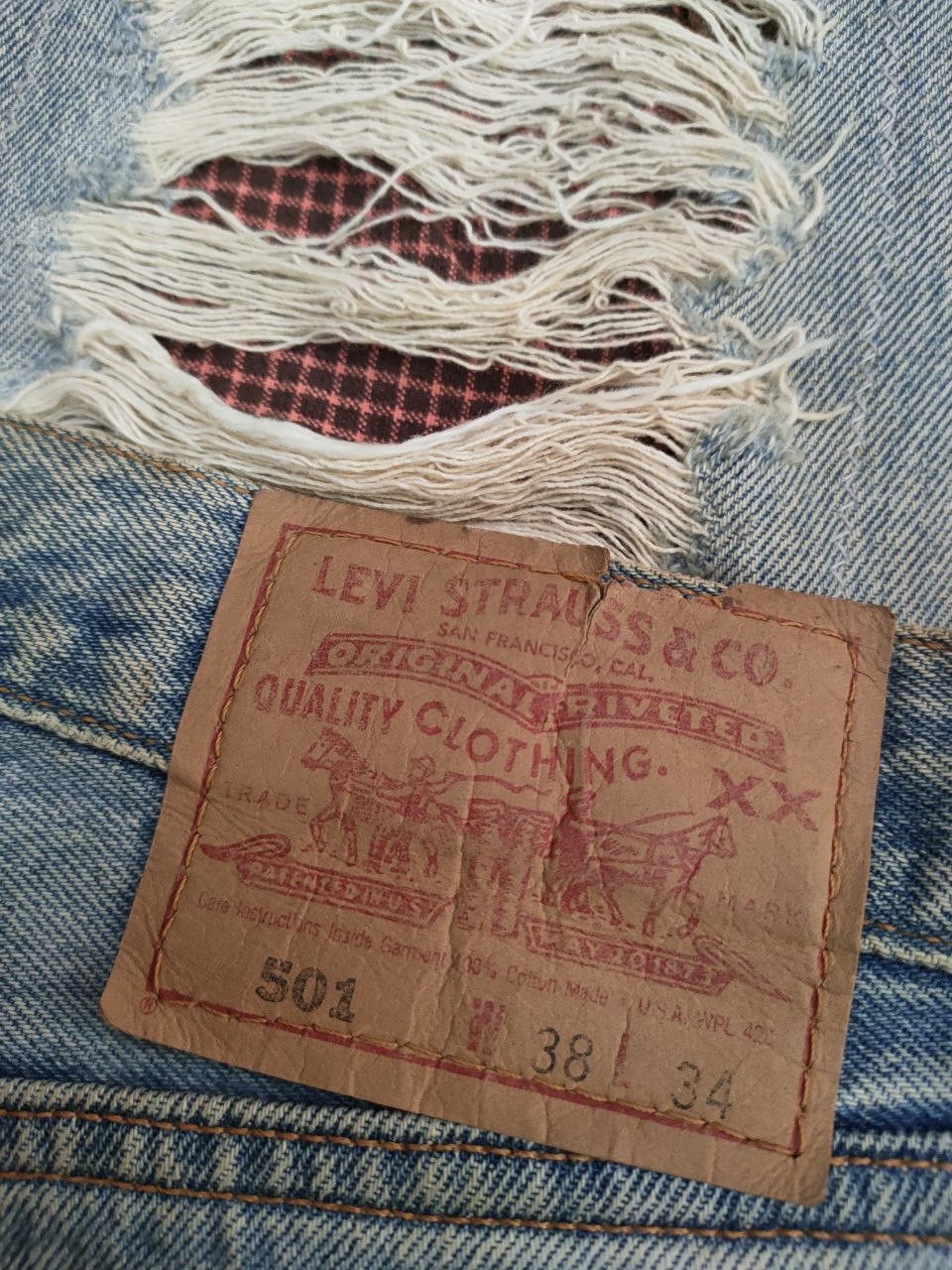 Levi's Vintage Clothing 90s Vintage Levis 501, Made in USA Size US 38 / EU 54 - 7 Thumbnail