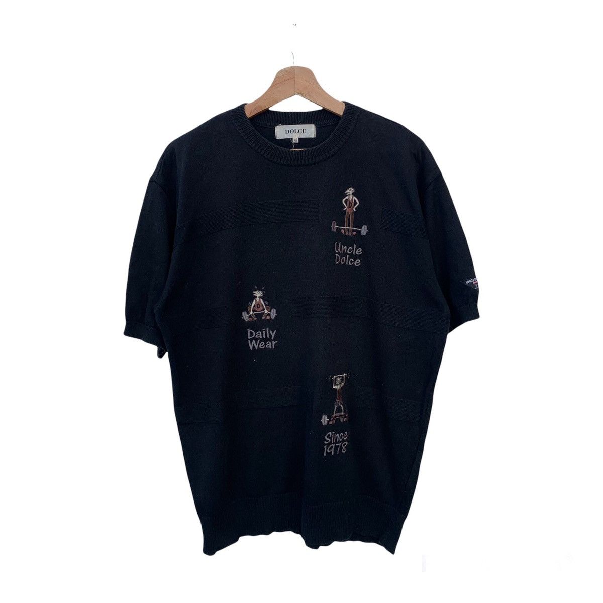 Japanese Brand VINTAGE DOLCE EMBROIDERY BIG LOGO SHORT SLEEVE SWEATSHIRT Size US M / EU 48-50 / 2 - 1 Thumbnail